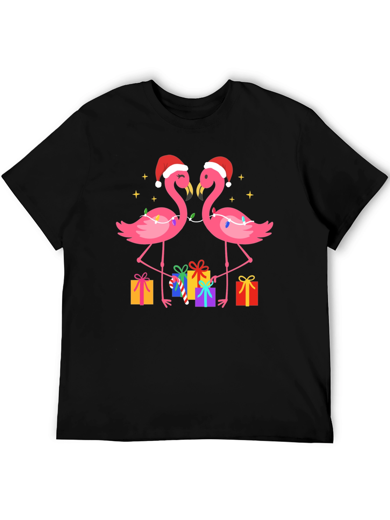 Festive Flamingo Christmas T-Shirt