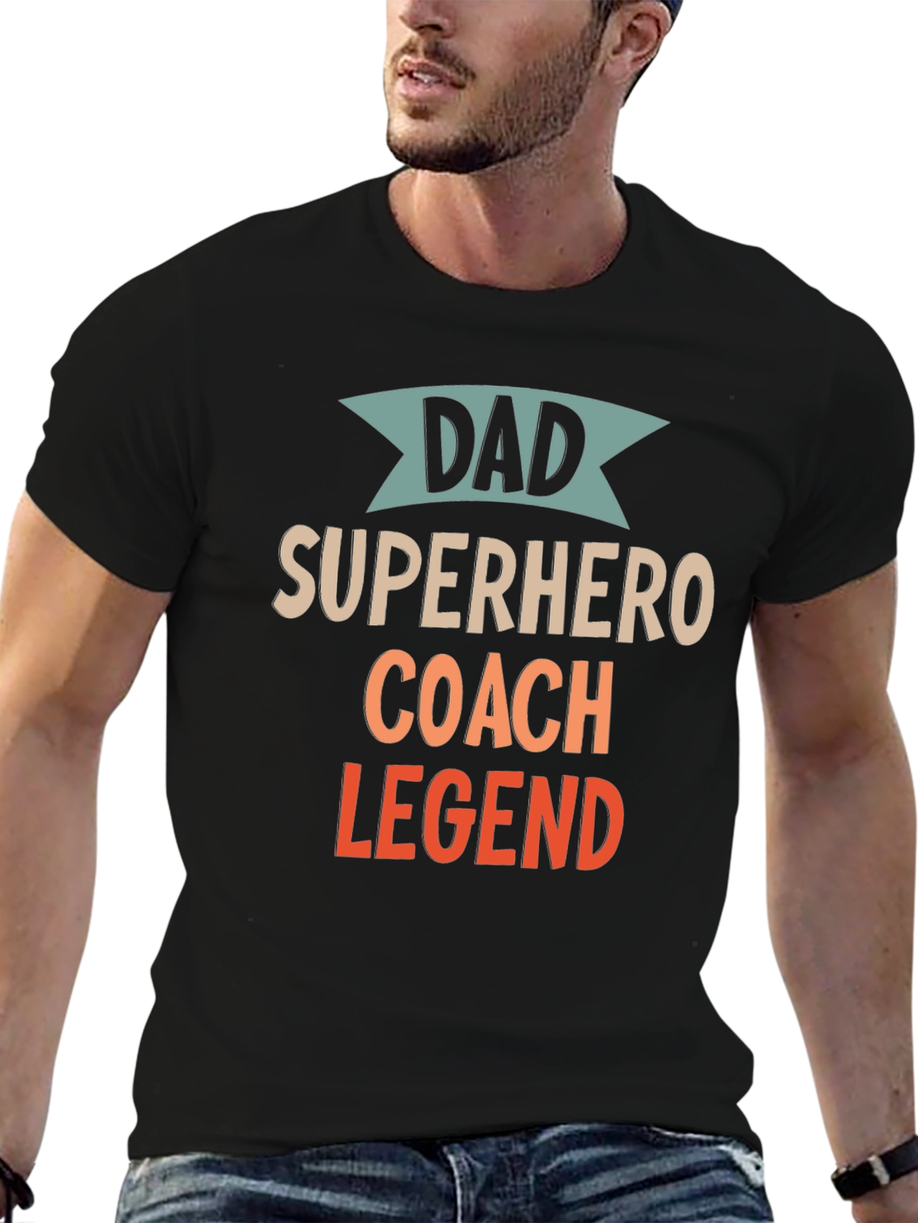 Dad Superhero Coach Legend T-Shirt