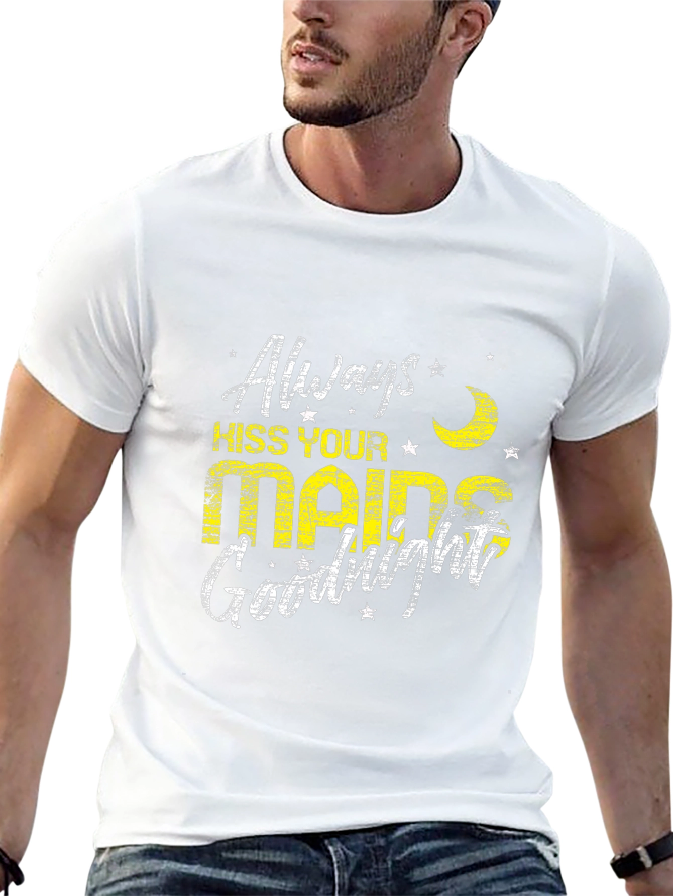 Always Kiss Your Maids Goodnight Black T-Shirt