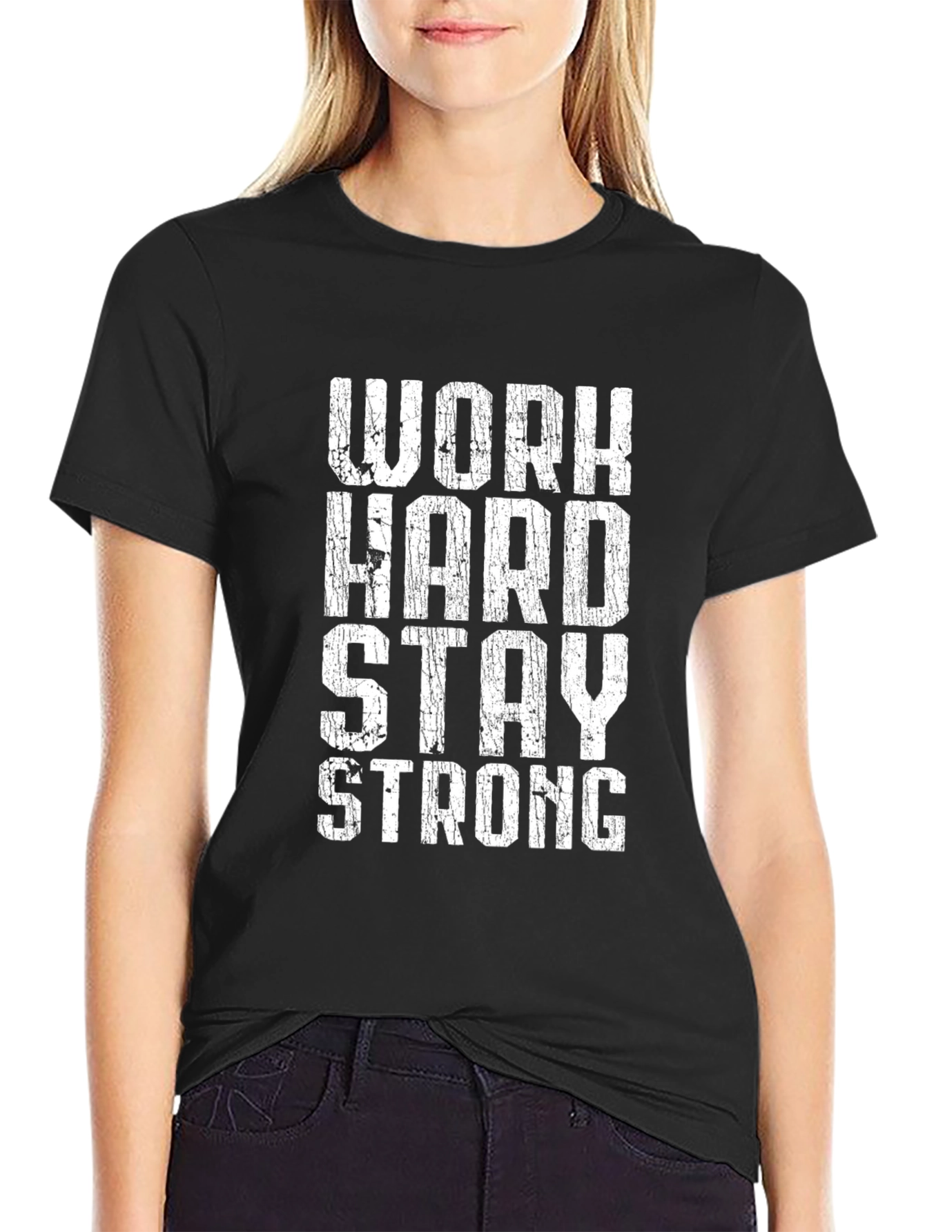 Work Hard Stay Strong Graphic Tee
