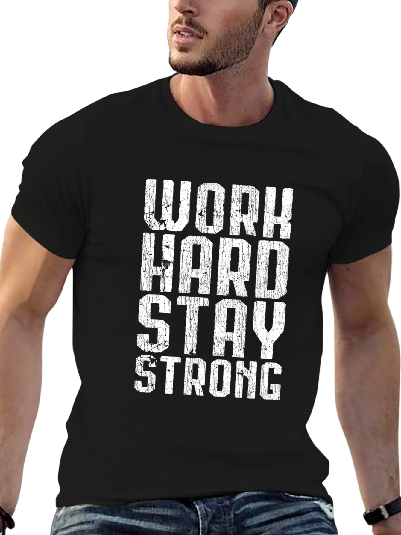 Work Hard Stay Strong Graphic Tee