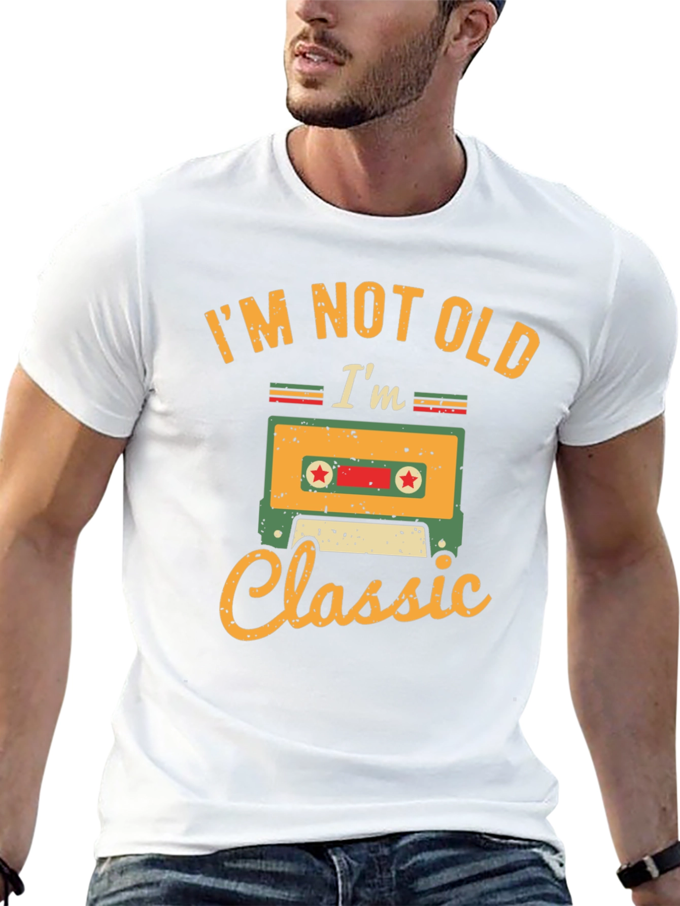 Im Not Old Im Classic Cassette Tape Graphic T-Shirt