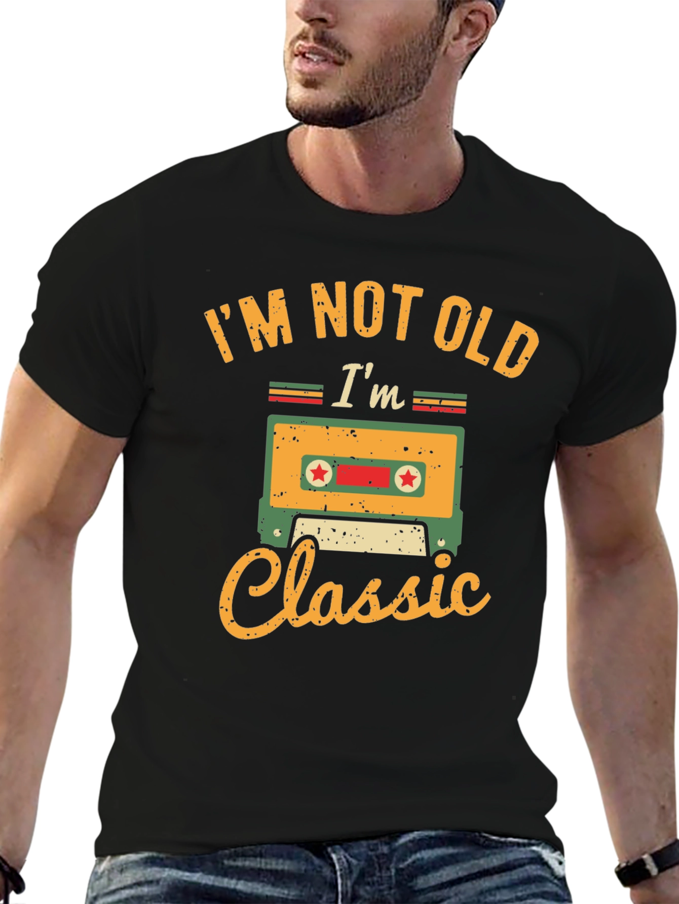 Im Not Old Im Classic Cassette Tape Graphic T-Shirt