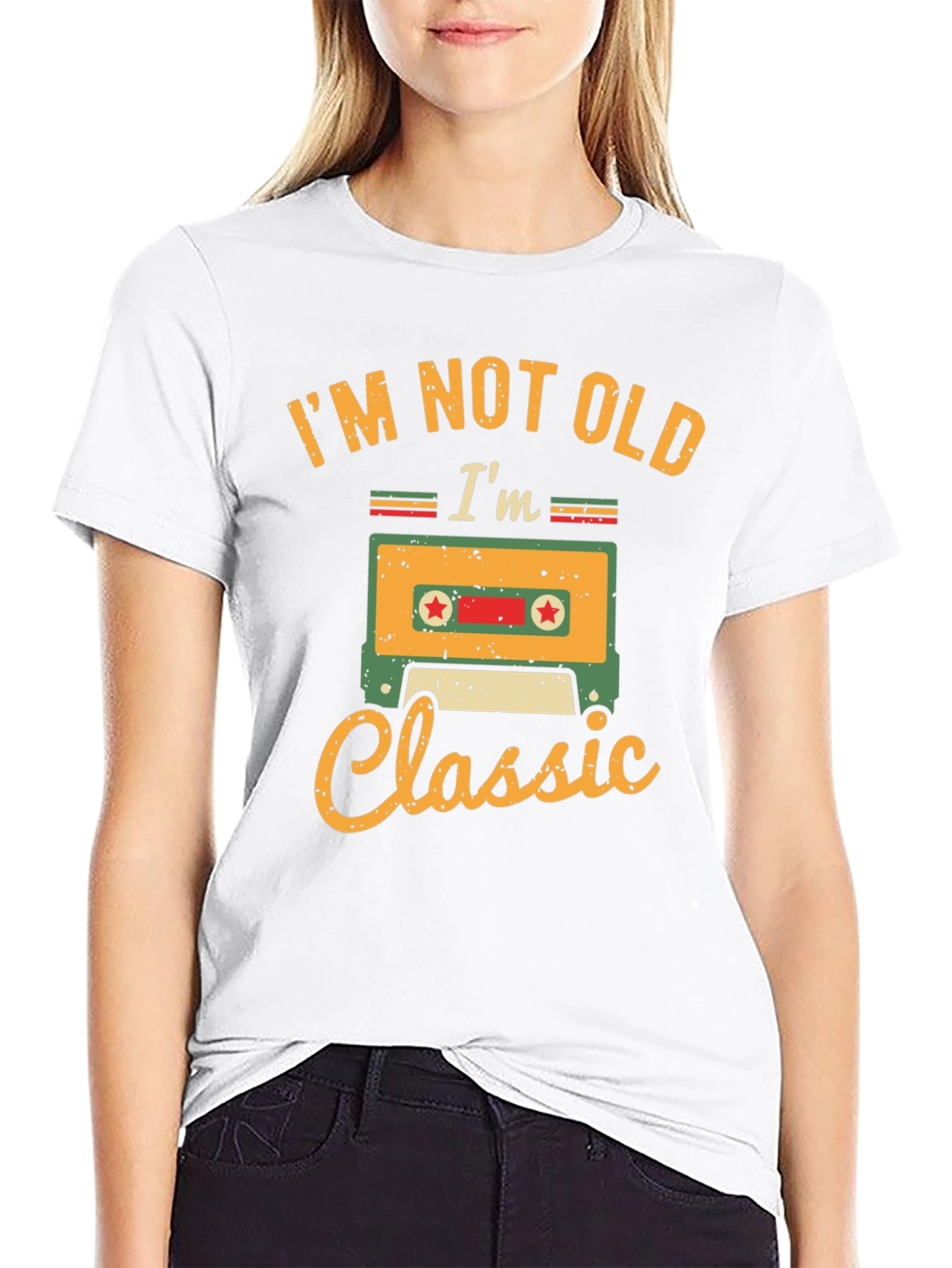 Im Not Old Im Classic Cassette Tape Graphic T-Shirt