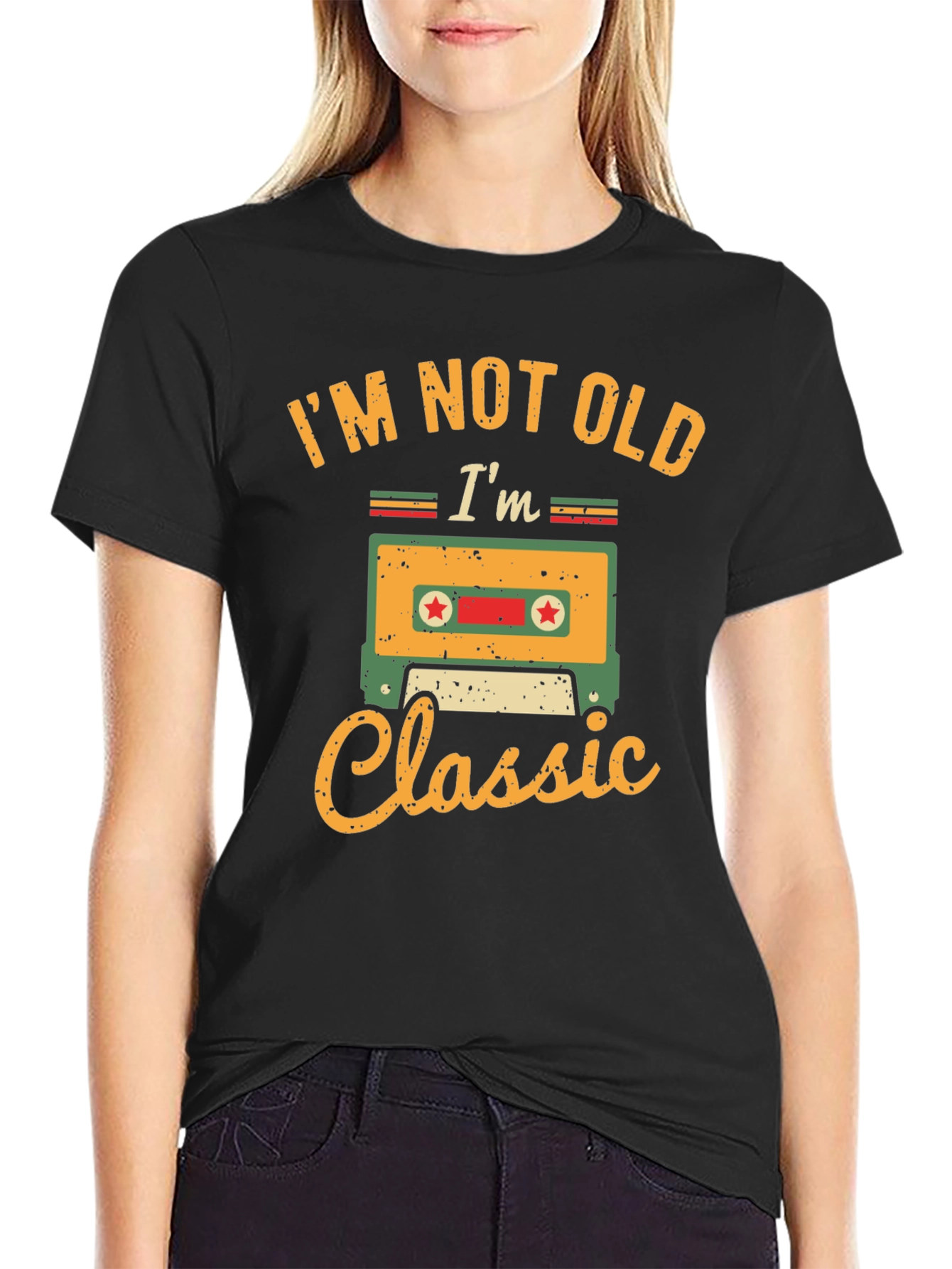 Im Not Old Im Classic Cassette Tape Graphic T-Shirt