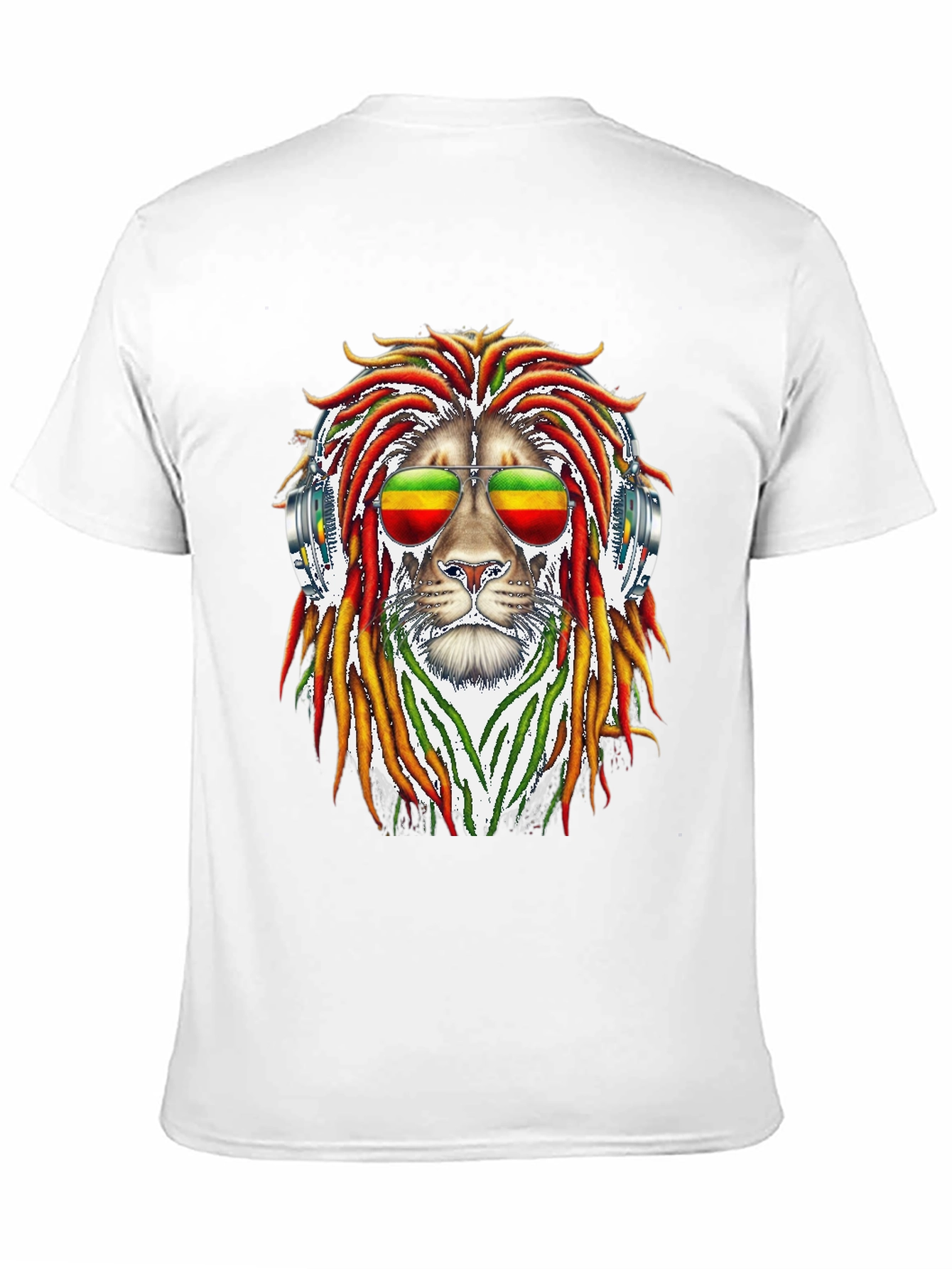 Rasta Lion Graphic Tee - Reggae Style