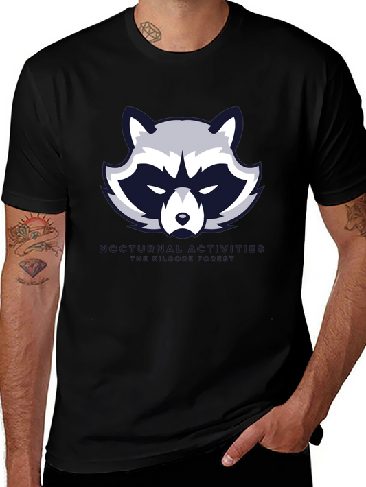 Nocturnal Activities Raccoon Graphic Tee