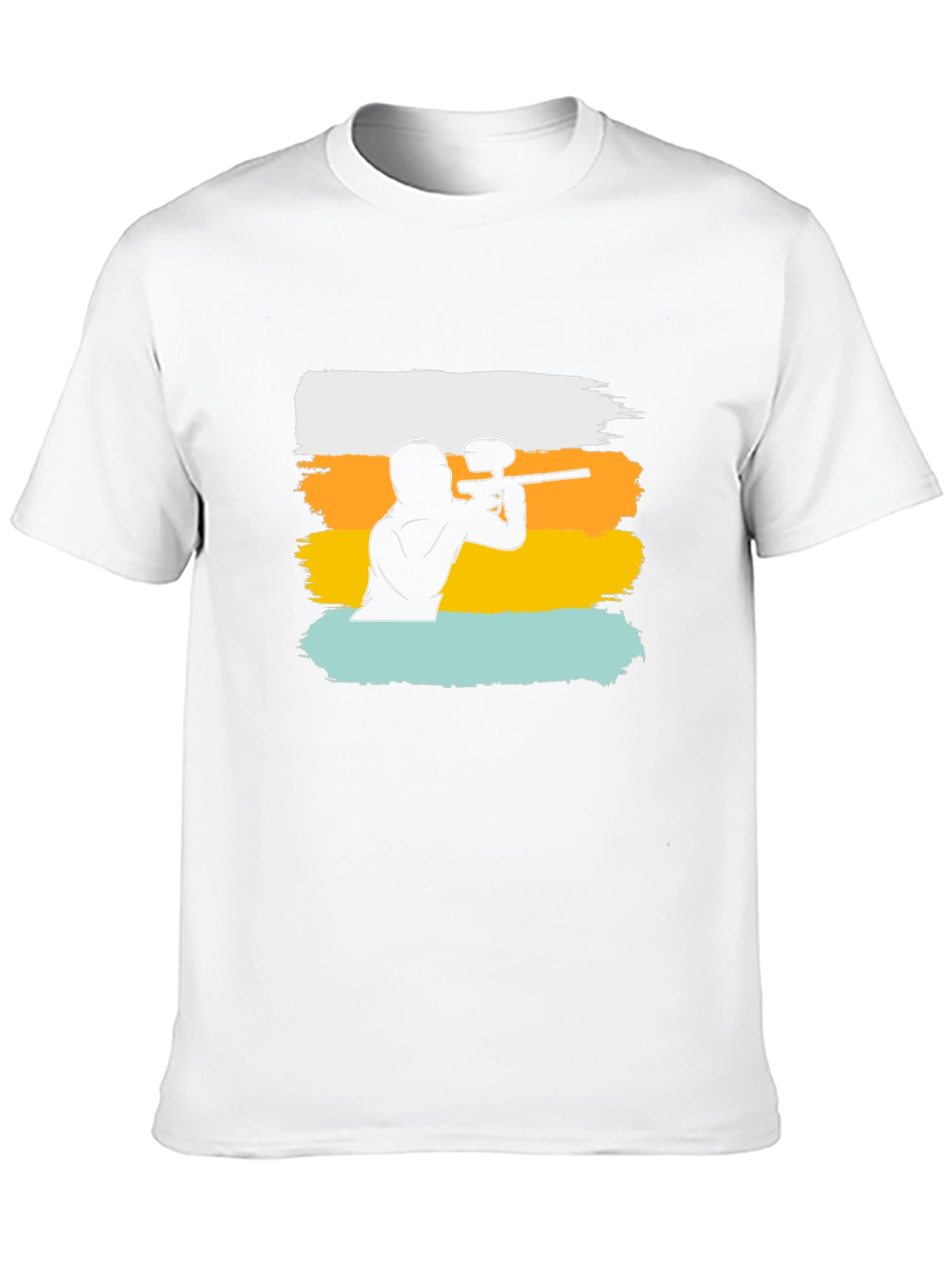 Paintball Player Graphic Tee - Cool Casual Shirt