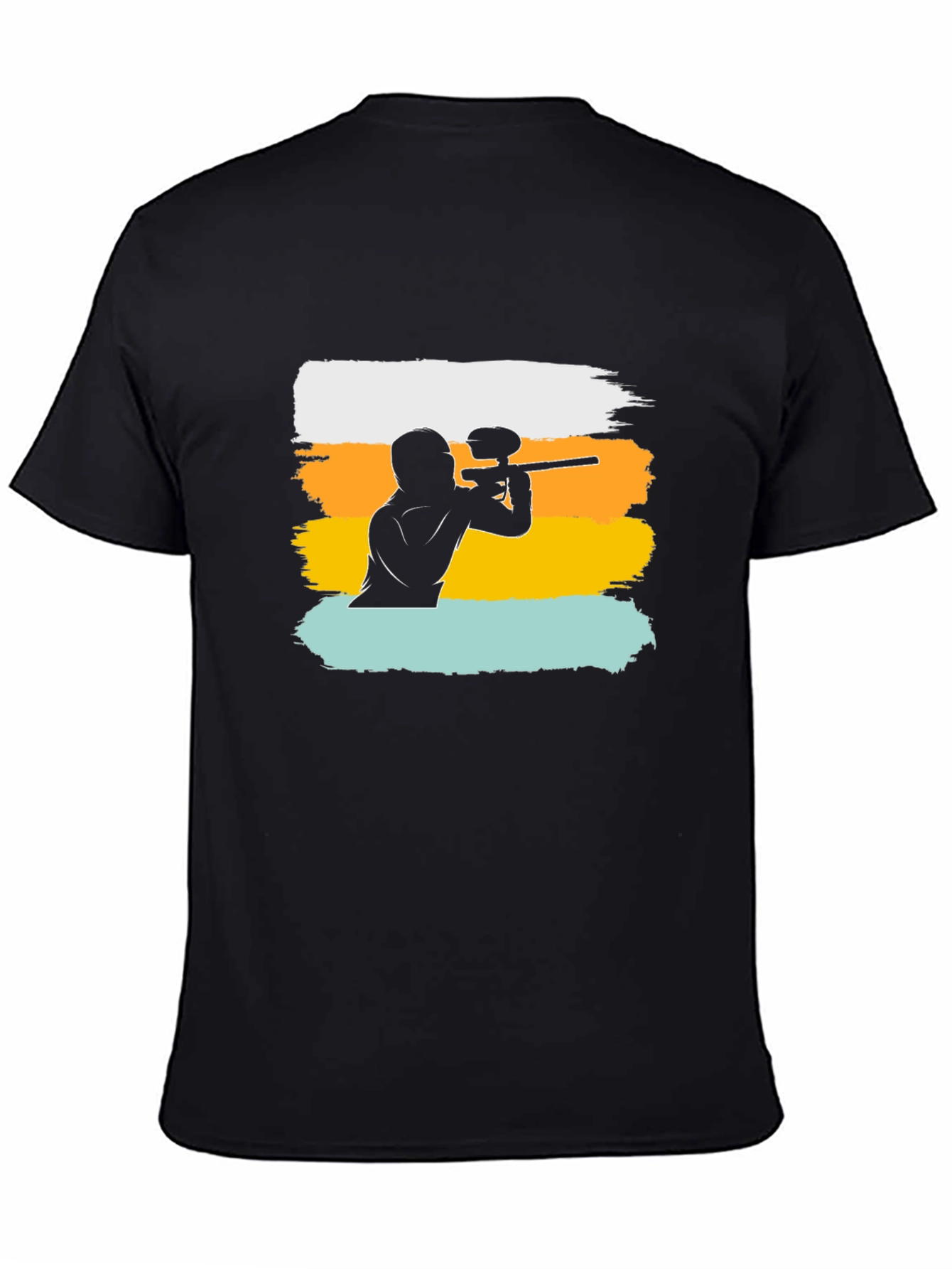 Paintball Player Graphic Tee - Cool Casual Shirt
