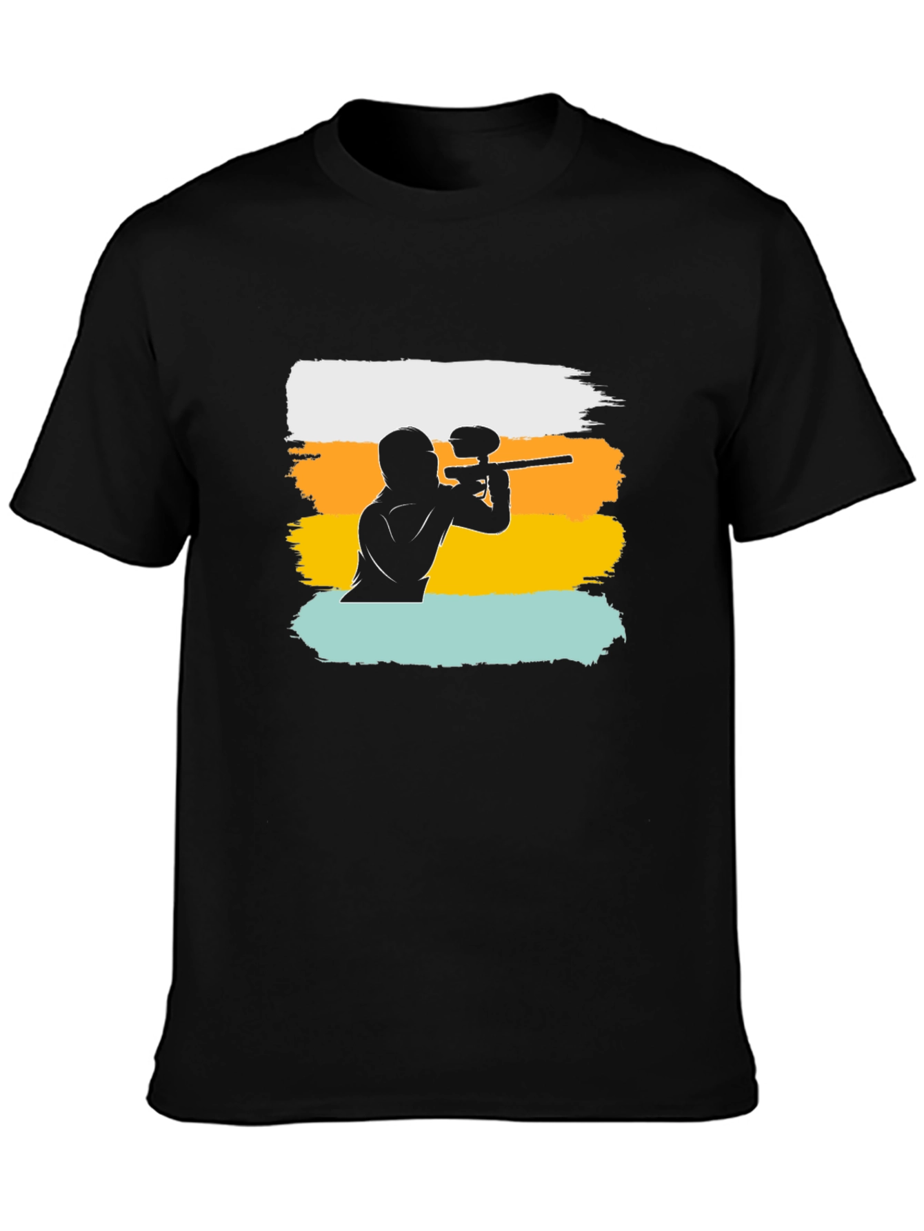 Paintball Player Graphic Tee - Cool Casual Shirt
