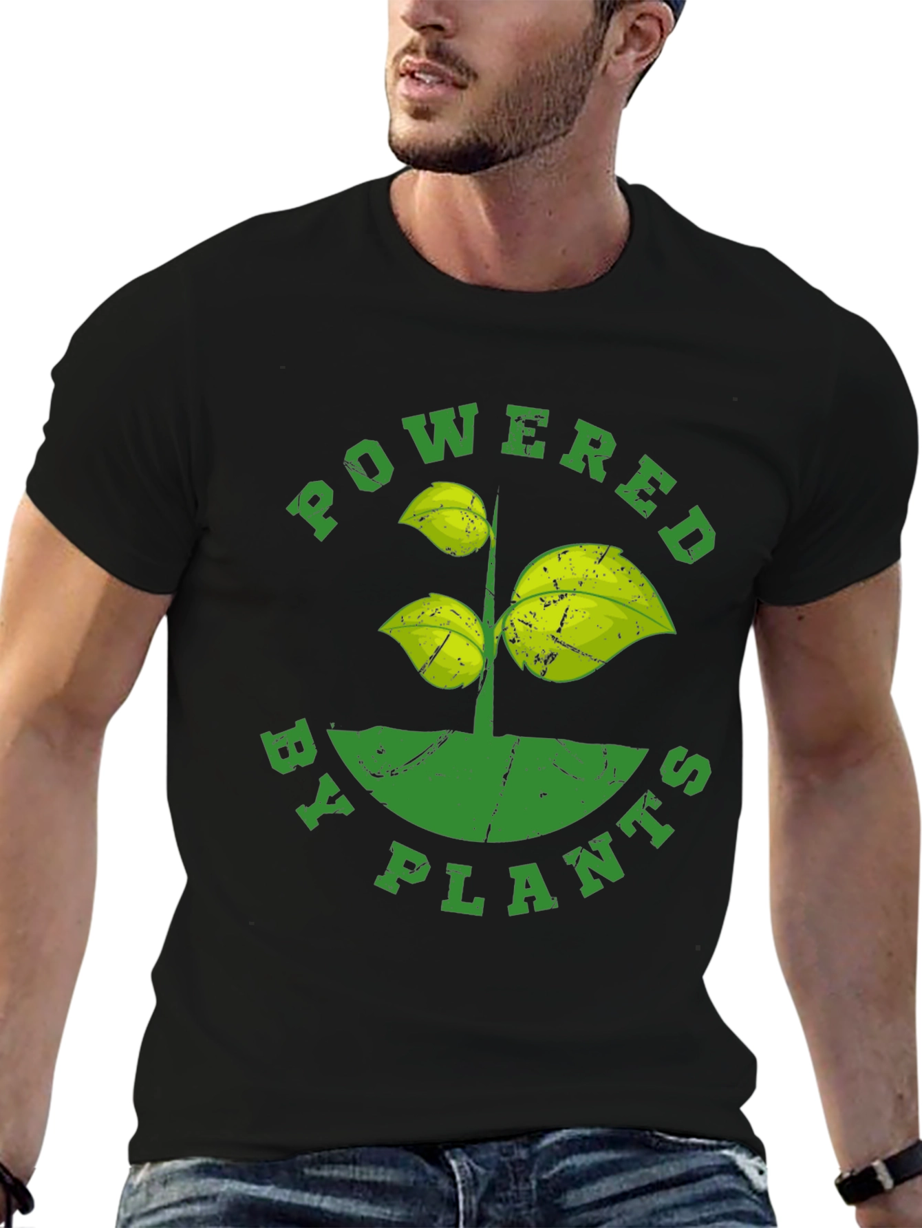 Powered by Plants T-Shirt - Vegan Friendly Tee
