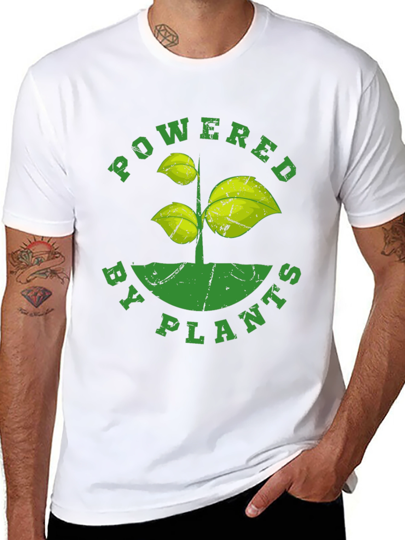 Powered by Plants T-Shirt - Vegan Friendly Tee
