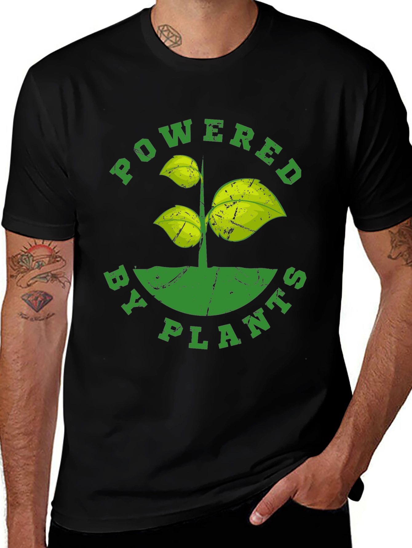Powered by Plants T-Shirt - Vegan Friendly Tee