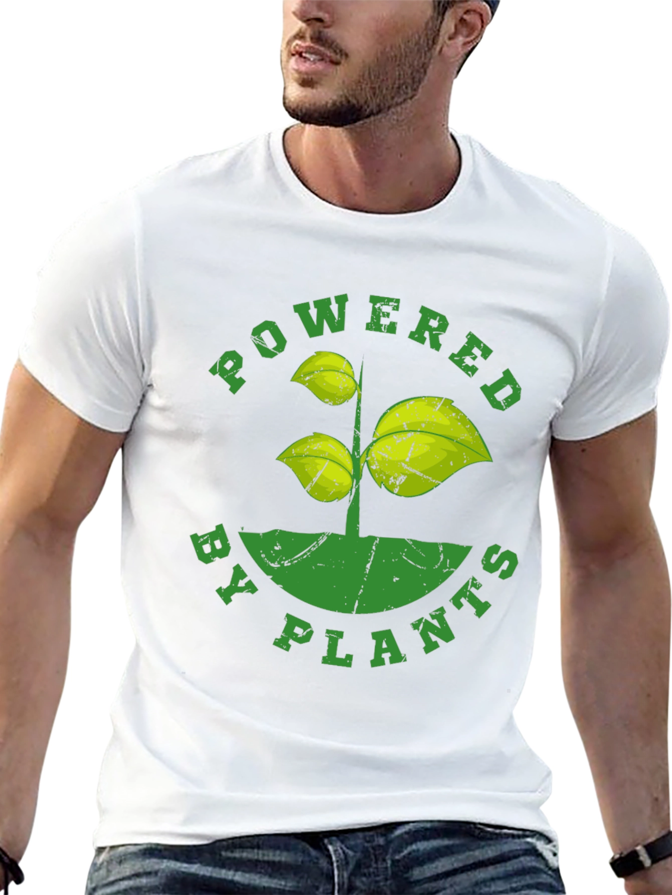Powered by Plants T-Shirt - Vegan Friendly Tee
