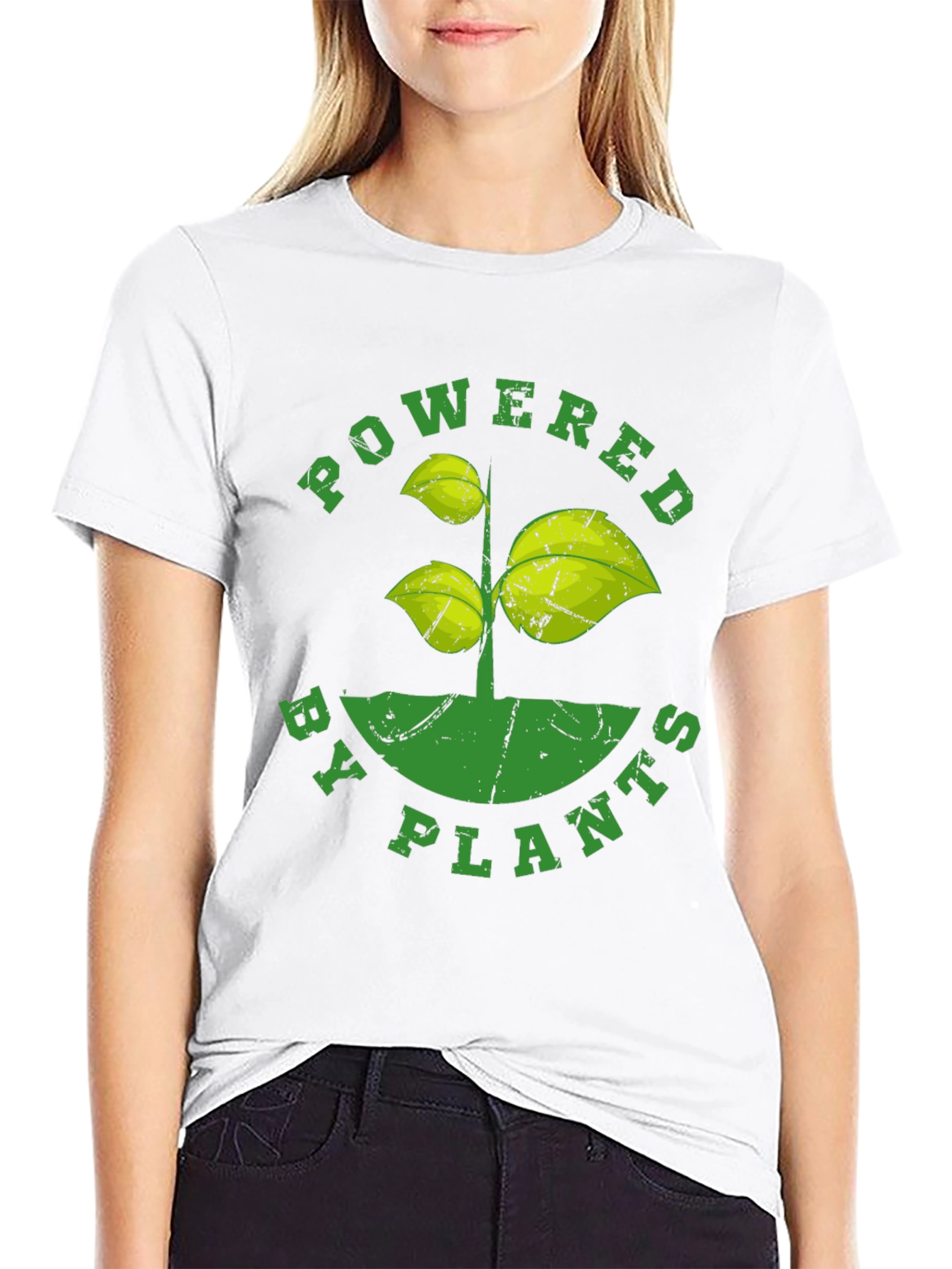 Powered by Plants T-Shirt - Vegan Friendly Tee