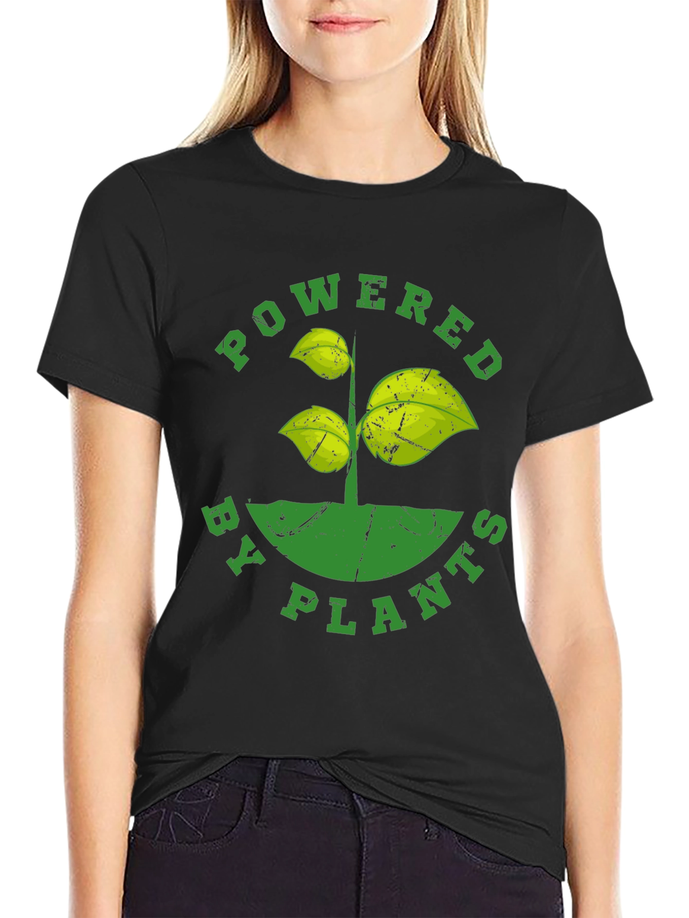 Powered by Plants T-Shirt - Vegan Friendly Tee