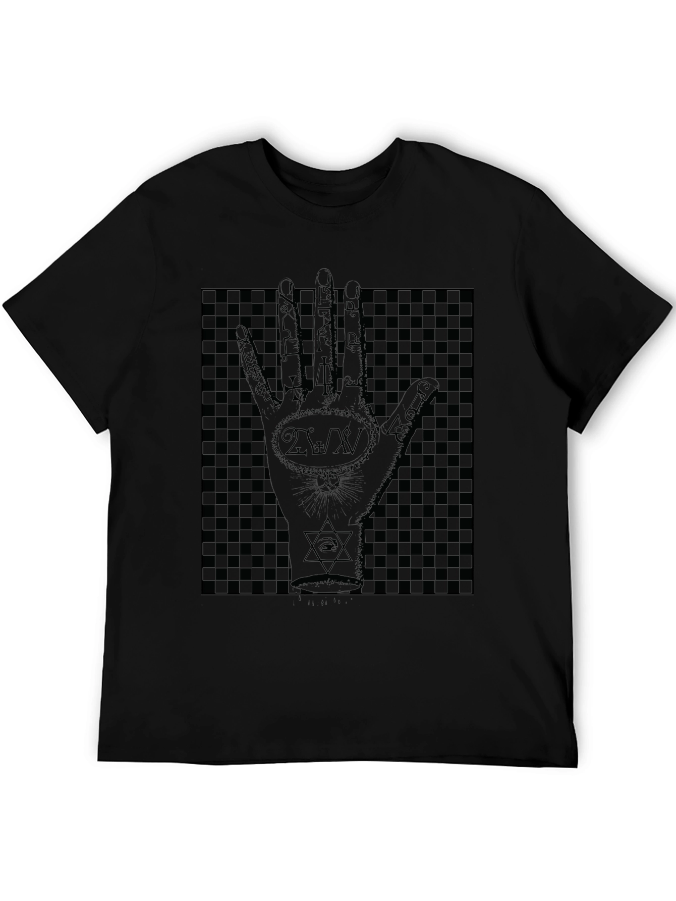 Mystic Hand Graphic Print Black T-Shirt