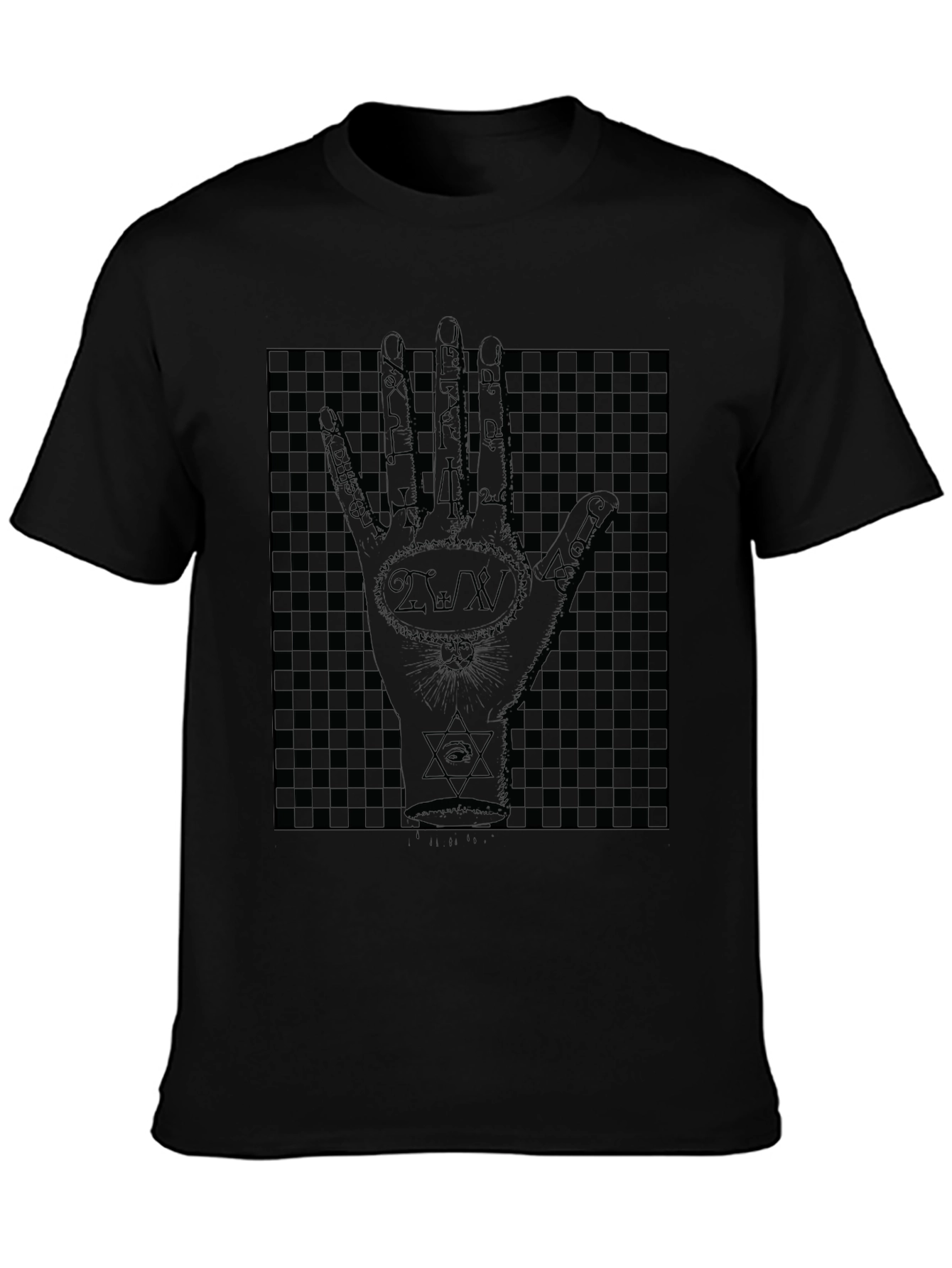 Mystic Hand Graphic Print Black T-Shirt