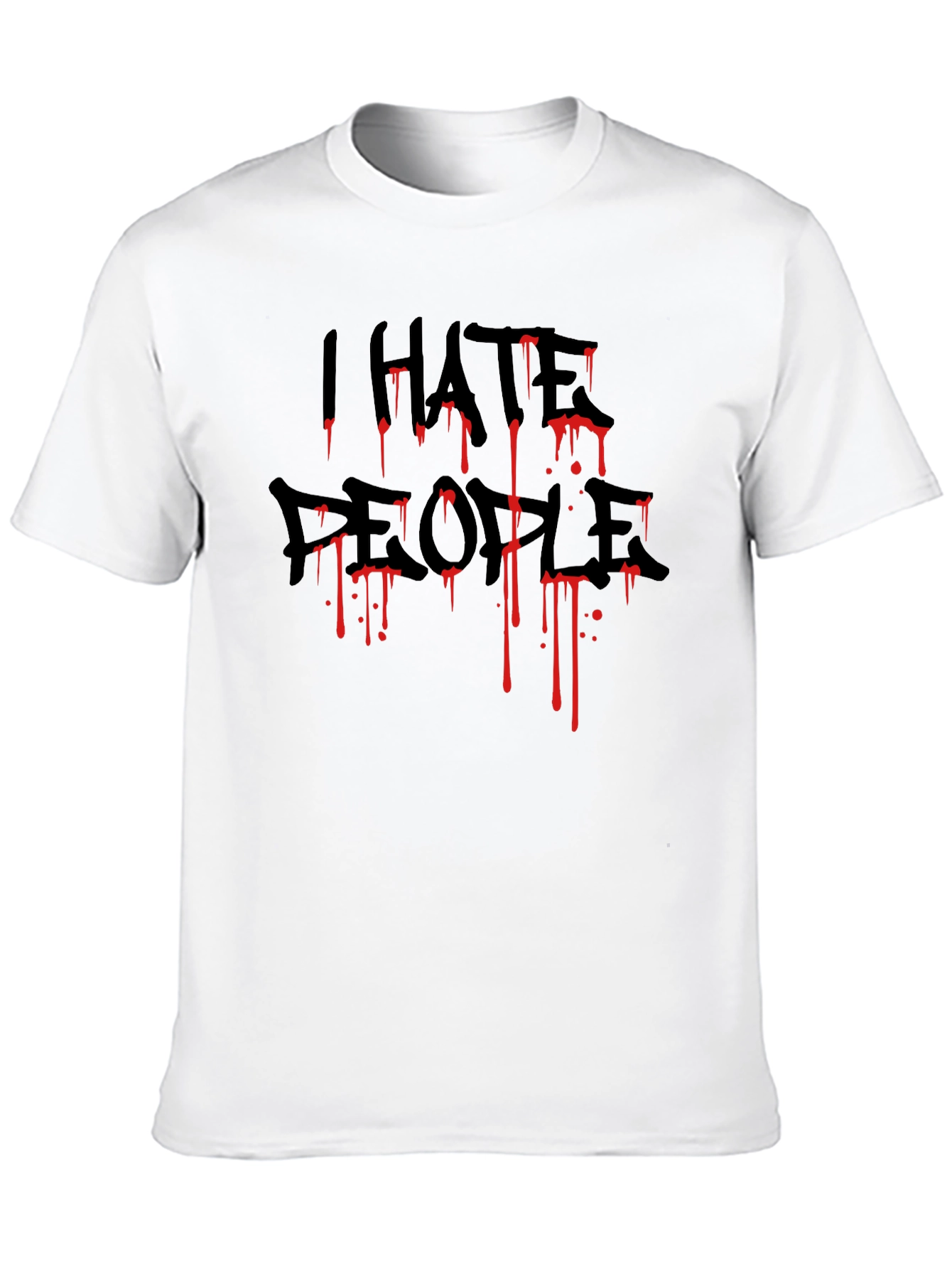 I HATE PEOPLE Graphic Tee - Black