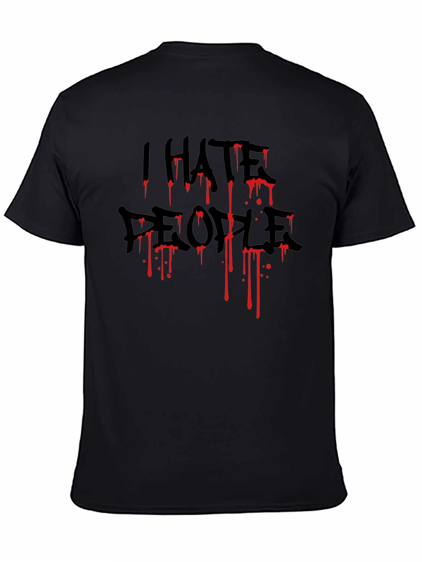 I HATE PEOPLE Graphic Tee - Black