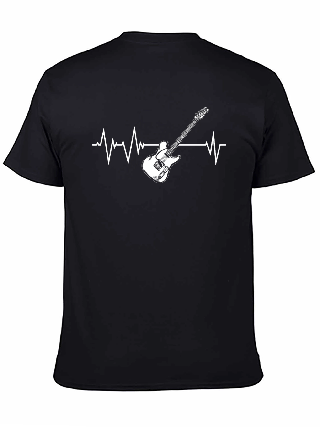 Guitar Heartbeat Graphic T-Shirt