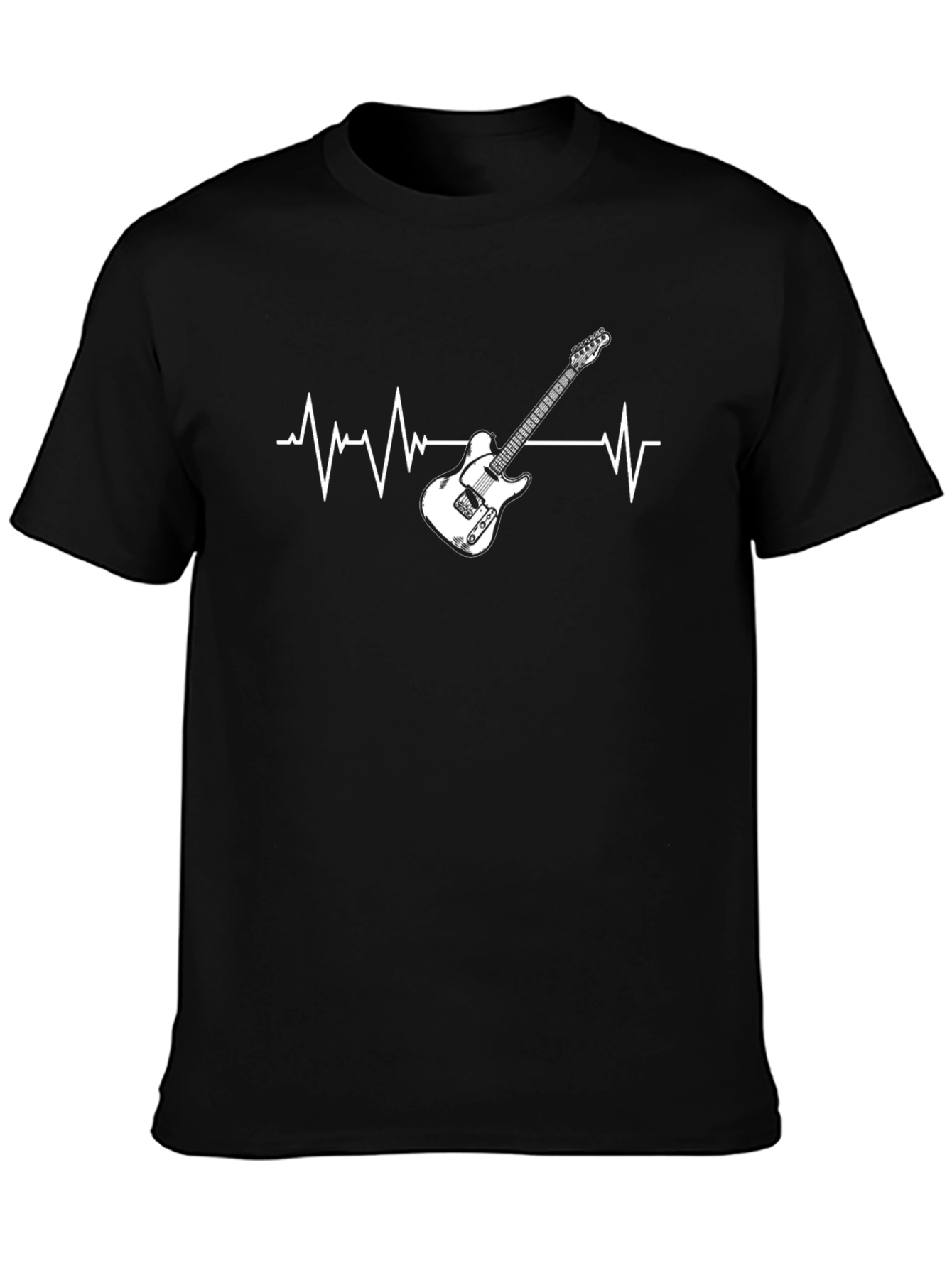 Guitar Heartbeat Graphic T-Shirt