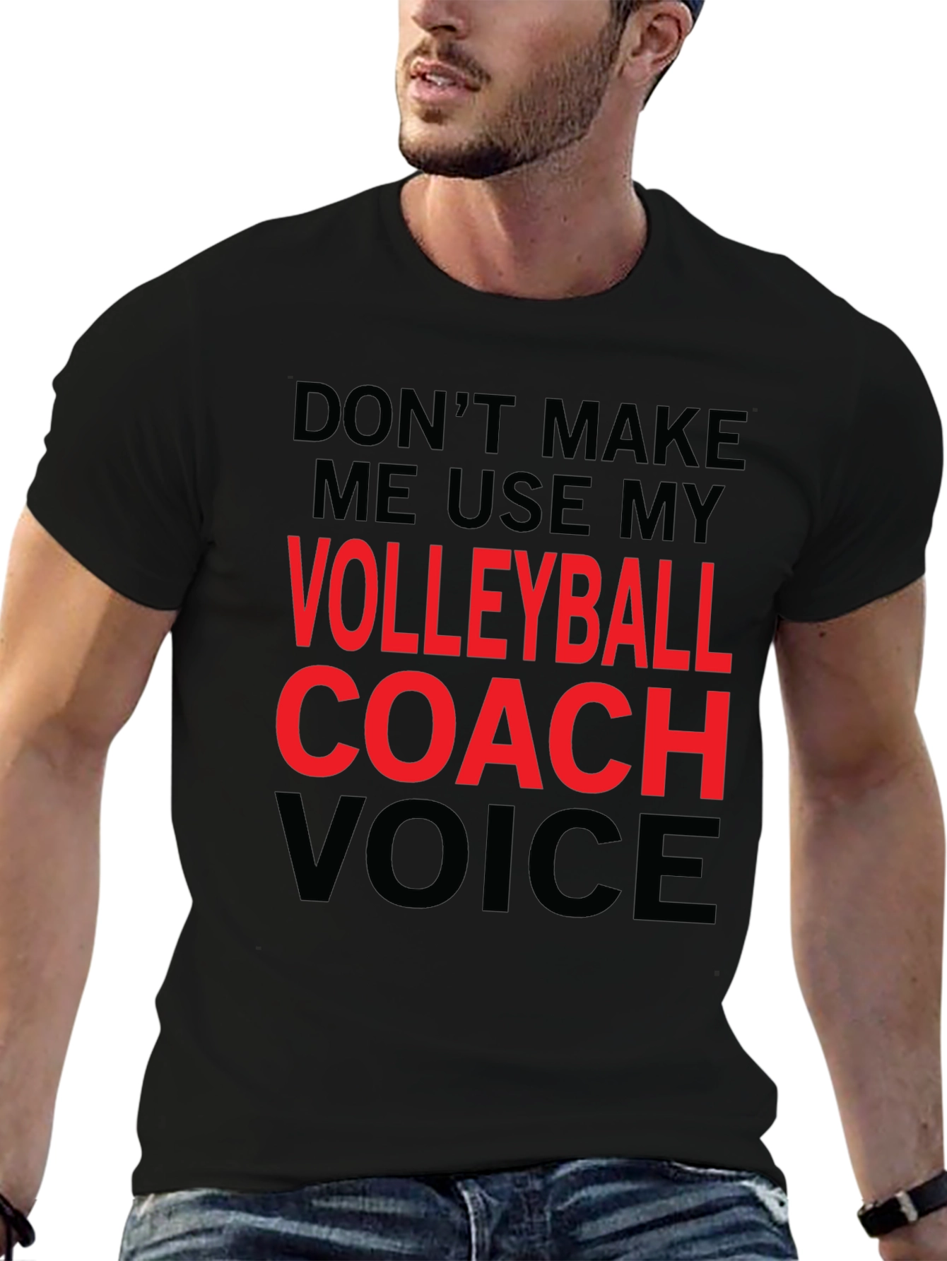 Volleyball Coach Voice T-Shirt - Funny Graphic Tee