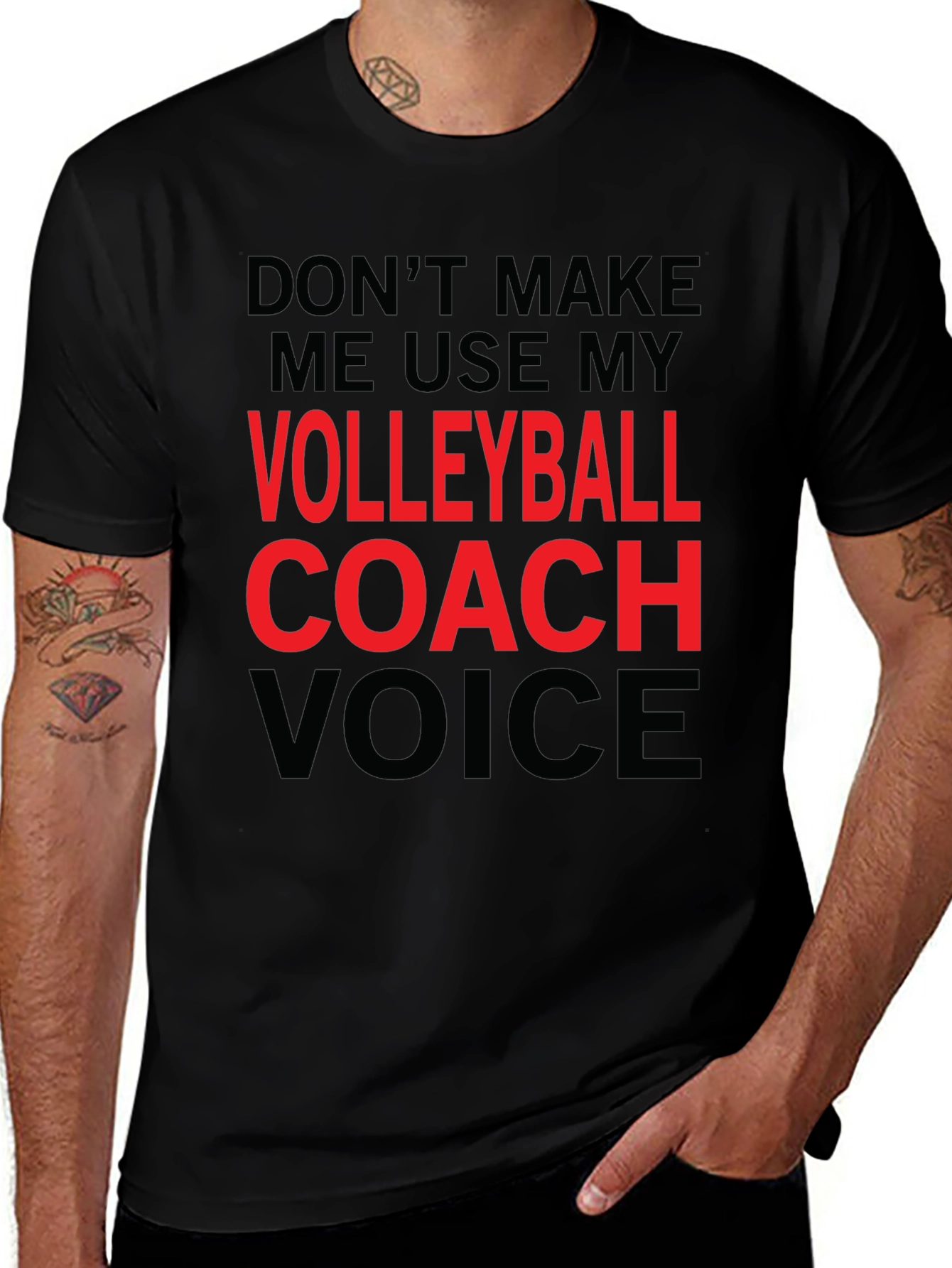 Volleyball Coach Voice T-Shirt - Funny Graphic Tee