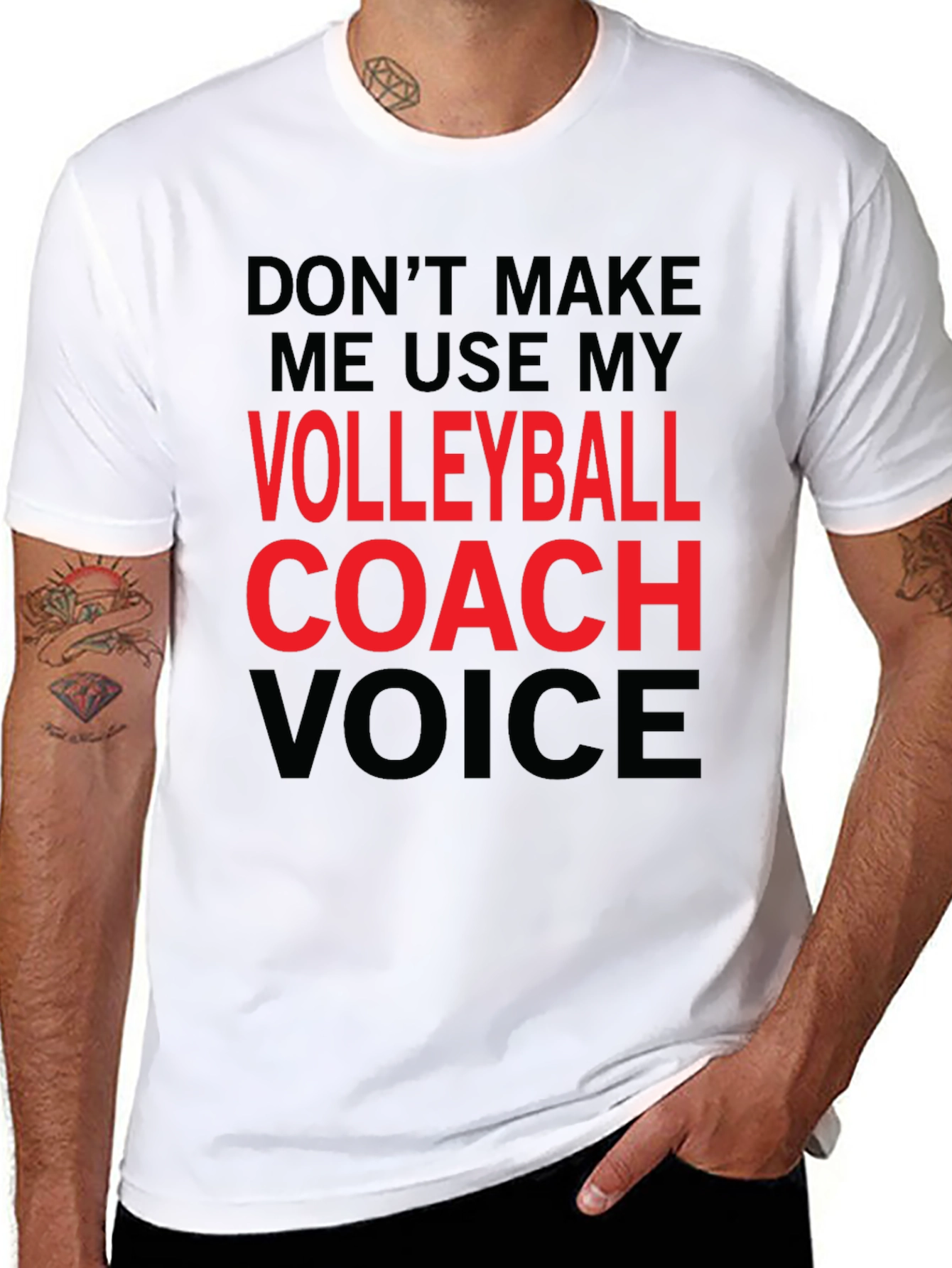 Volleyball Coach Voice T-Shirt - Funny Graphic Tee