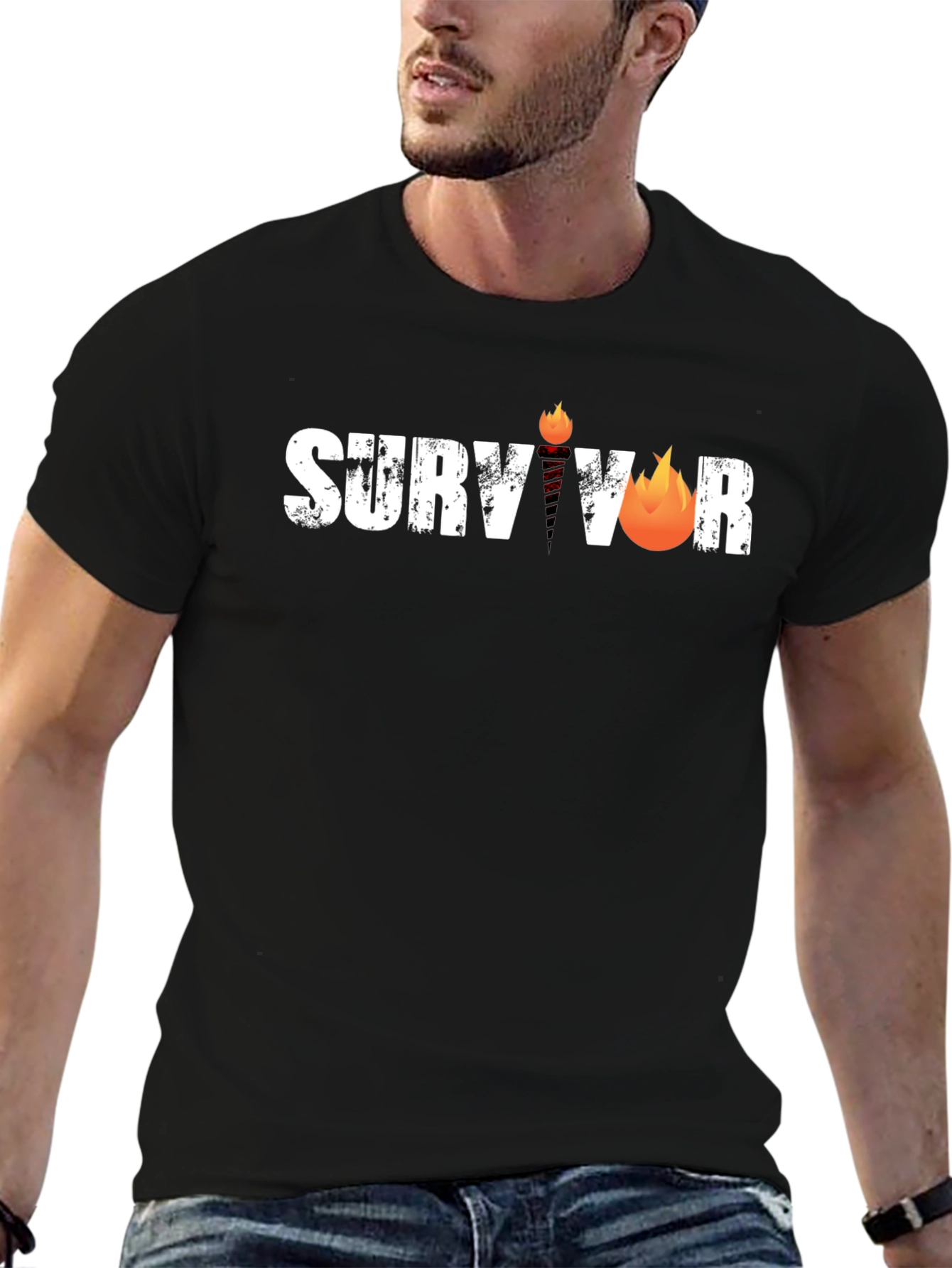 Survivor Graphic Tee - Torch Logo