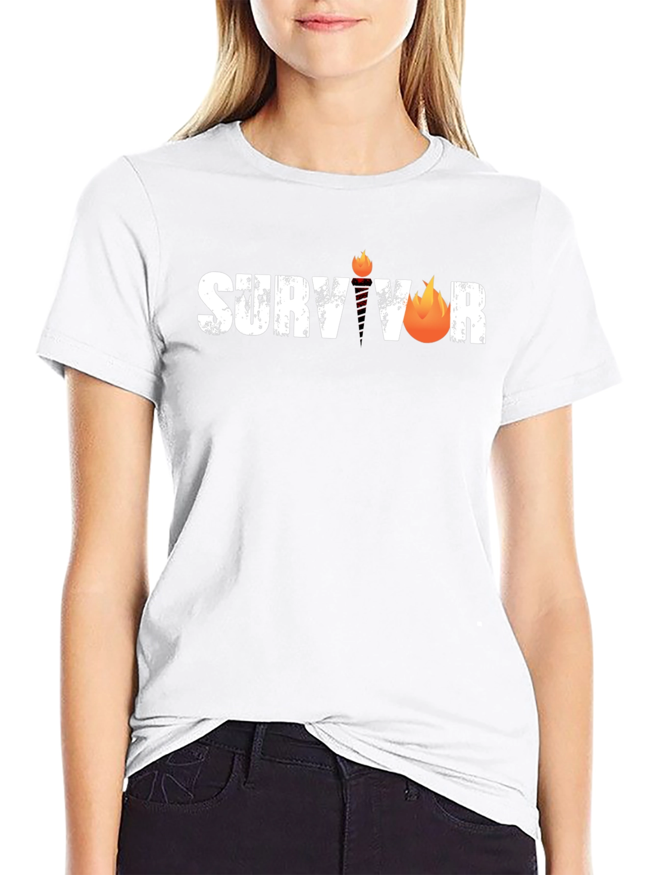 Survivor Graphic Tee - Torch Logo