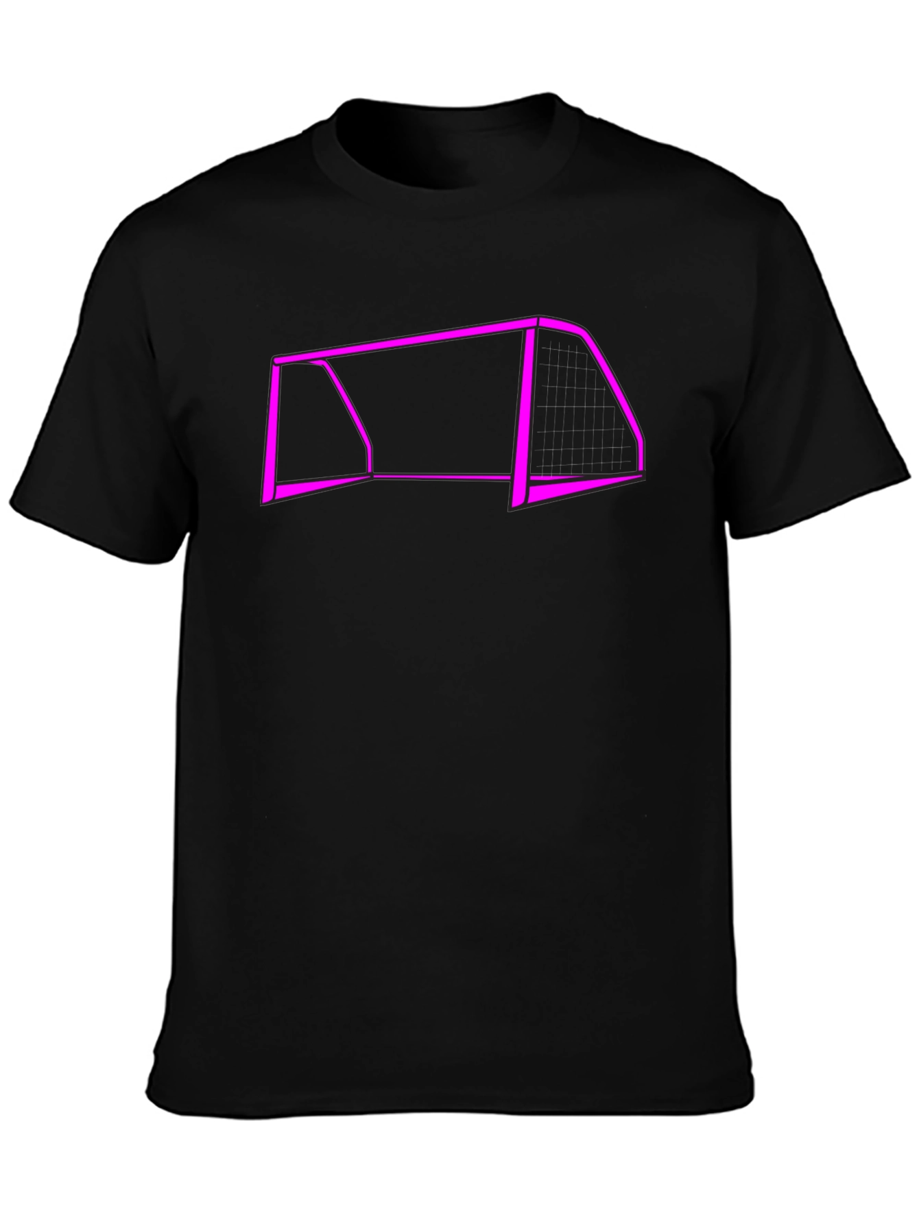 Soccer Goal Graphic Tee - Black
