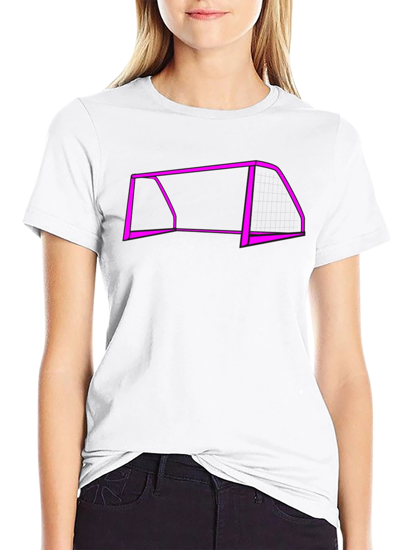 Soccer Goal Graphic Tee - Black