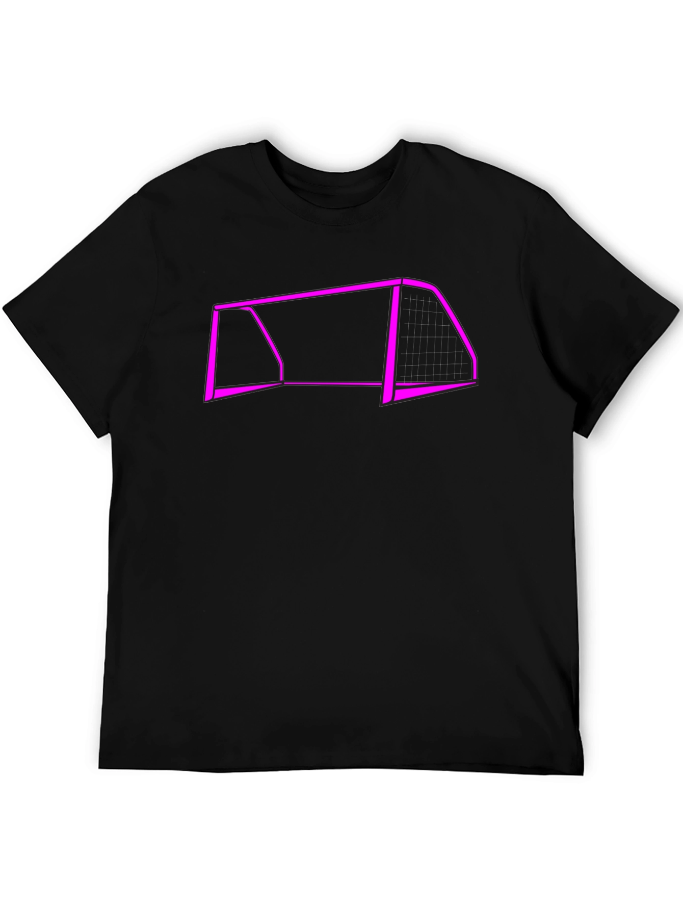 Soccer Goal Graphic Tee - Black