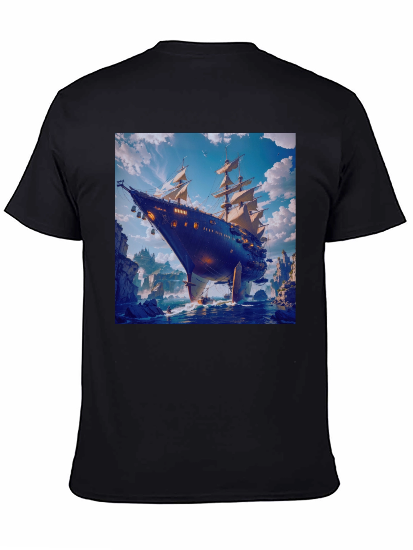 Steampunk Airship Graphic Tee