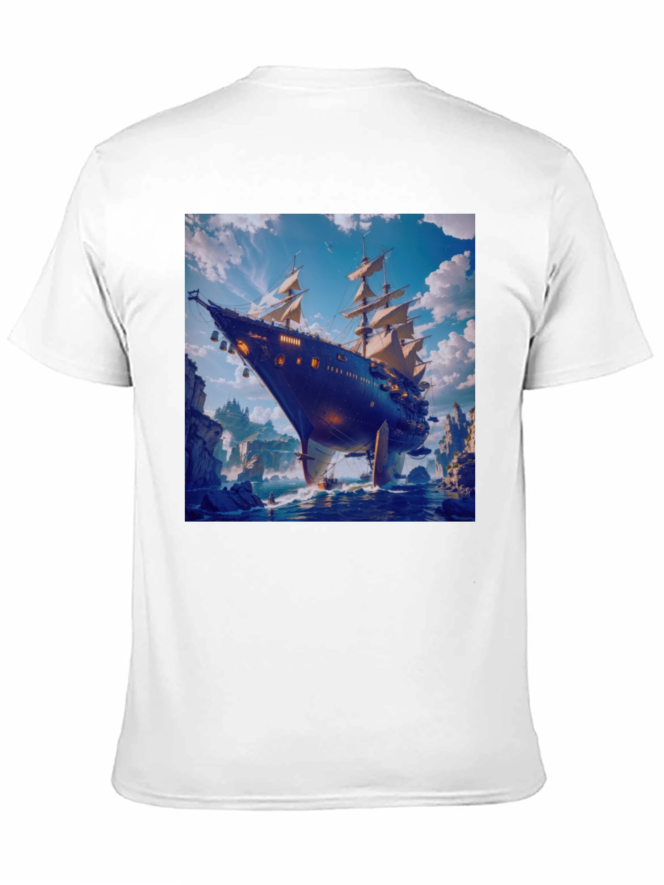 Steampunk Airship Graphic Tee