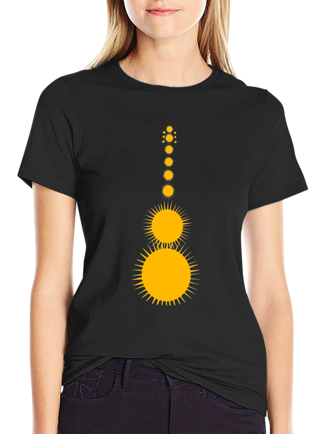 Solar Guitar Graphic Tee - Black