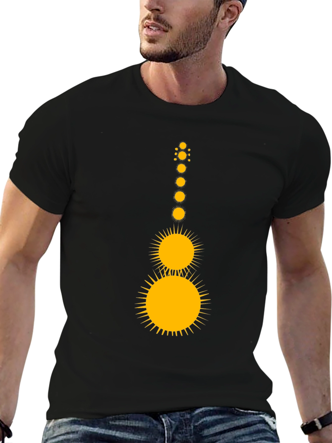 Solar Guitar Graphic Tee - Black
