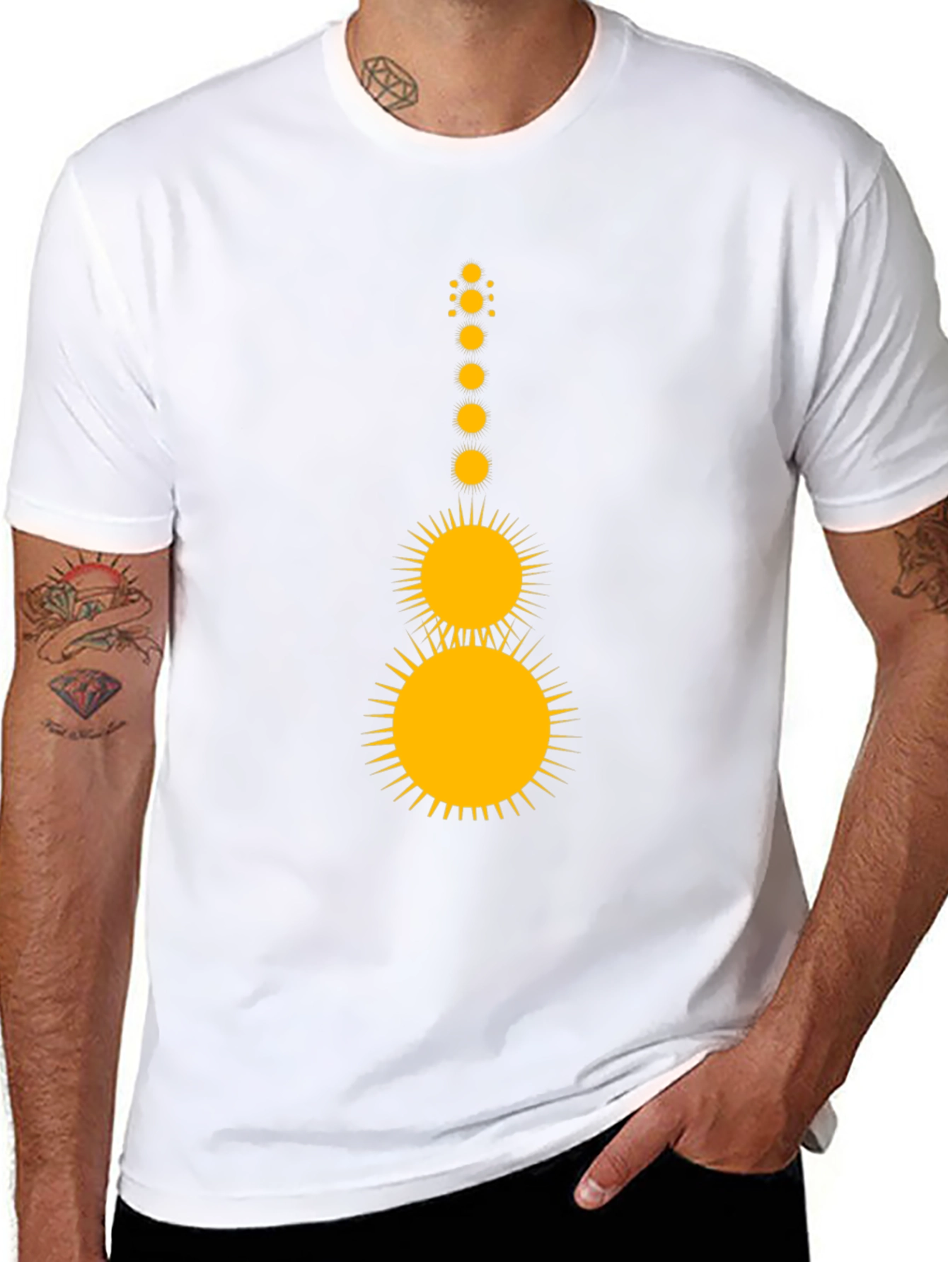 Solar Guitar Graphic Tee - Black