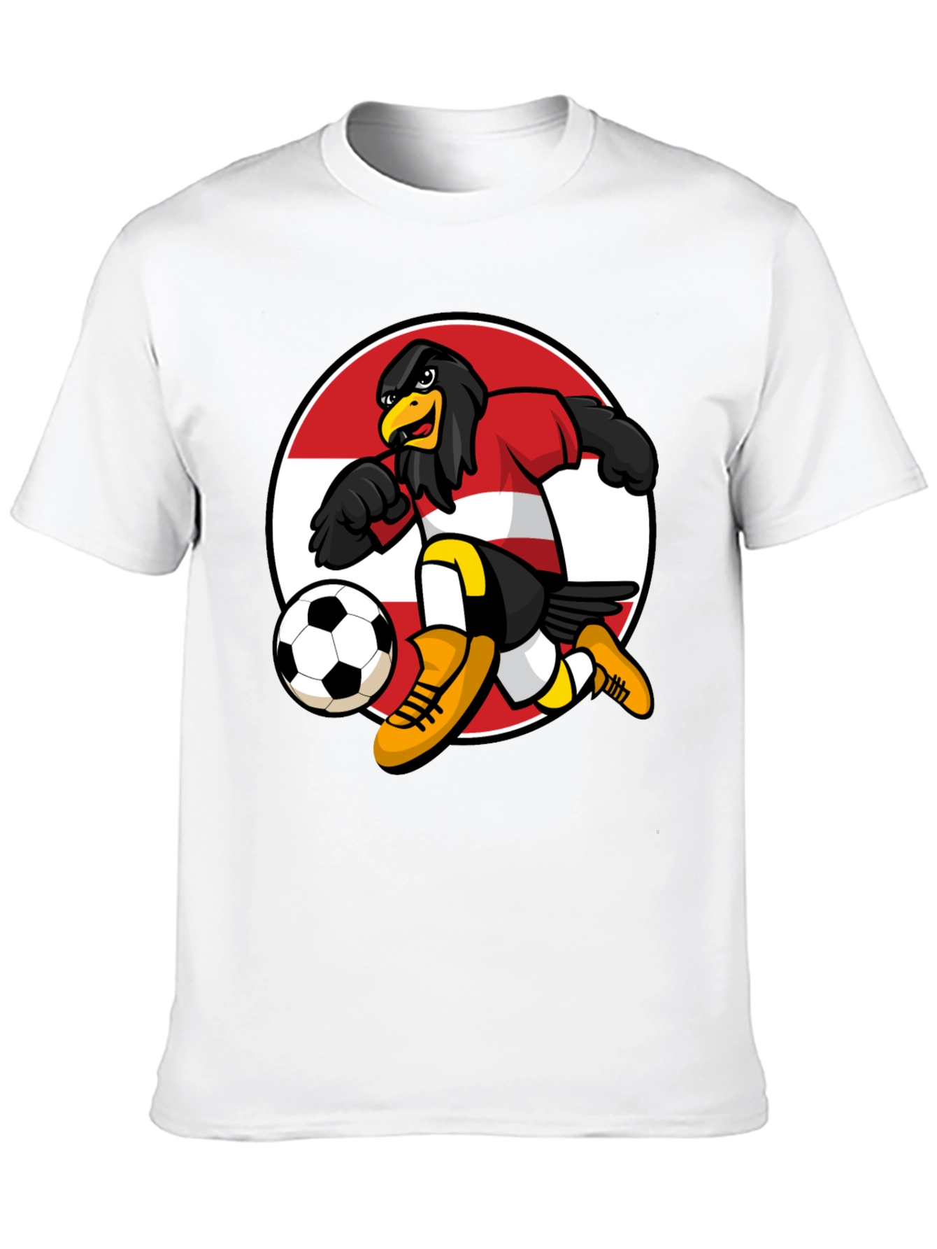 Austrian Eagle Soccer T-Shirt - Black