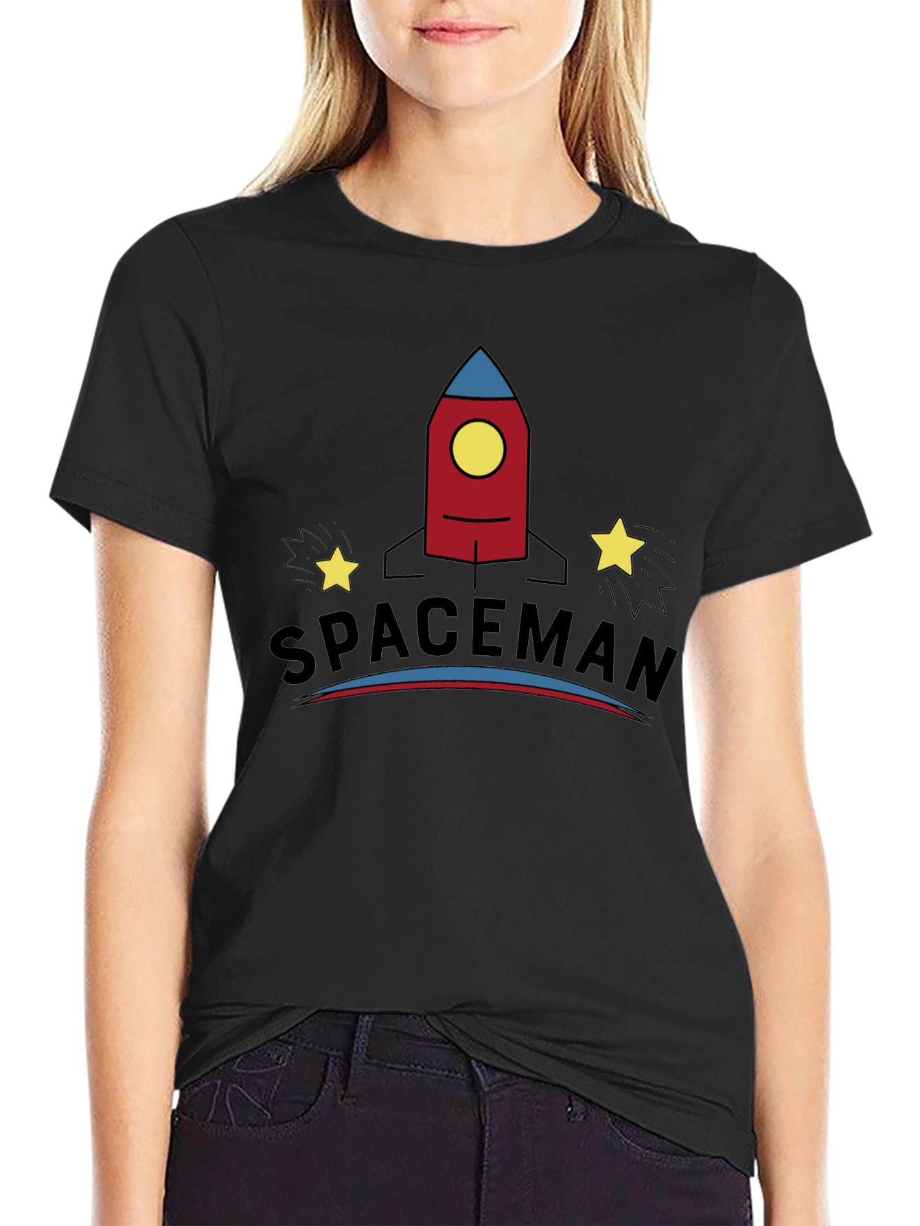 Spaceman Rocket Graphic Tee