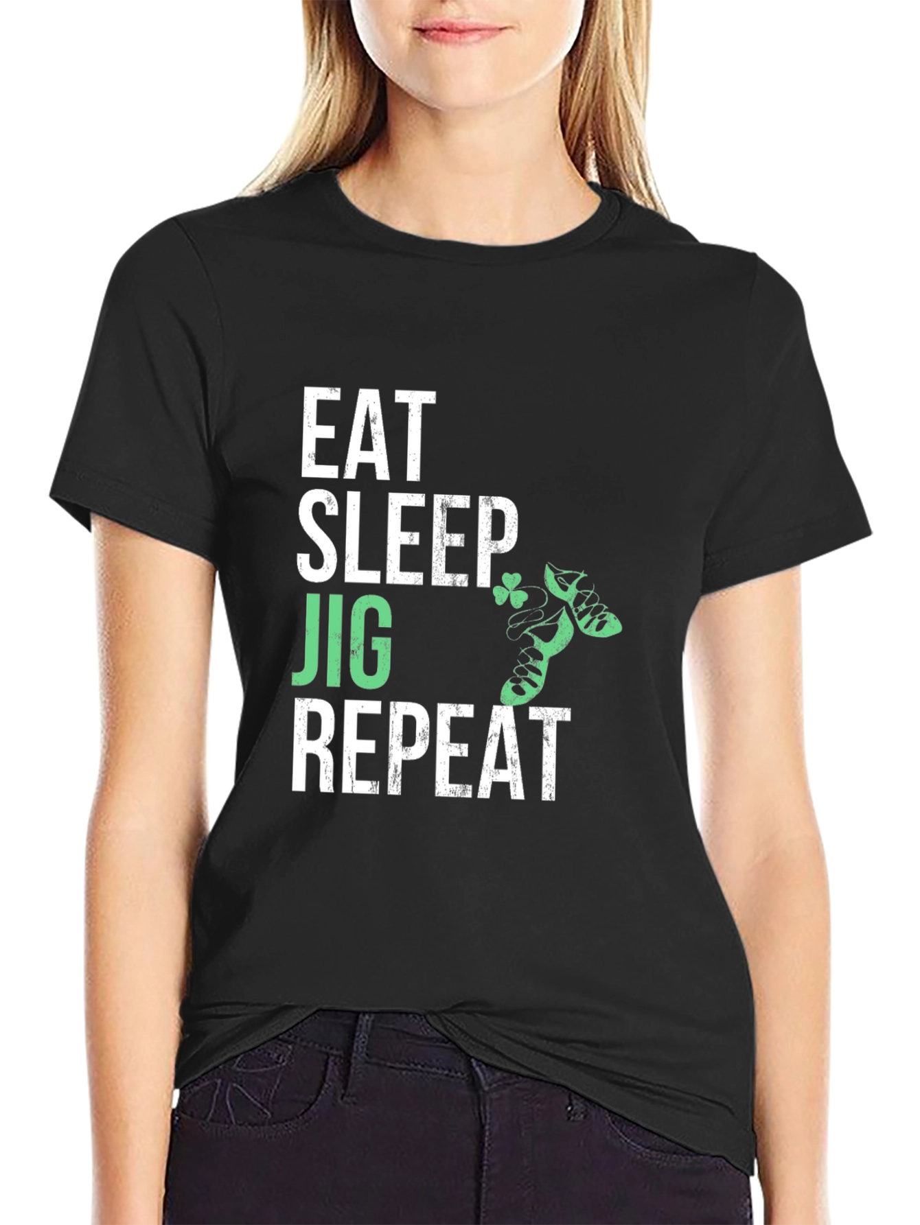 Eat Sleep Jig Repeat Irish Dance T-Shirt