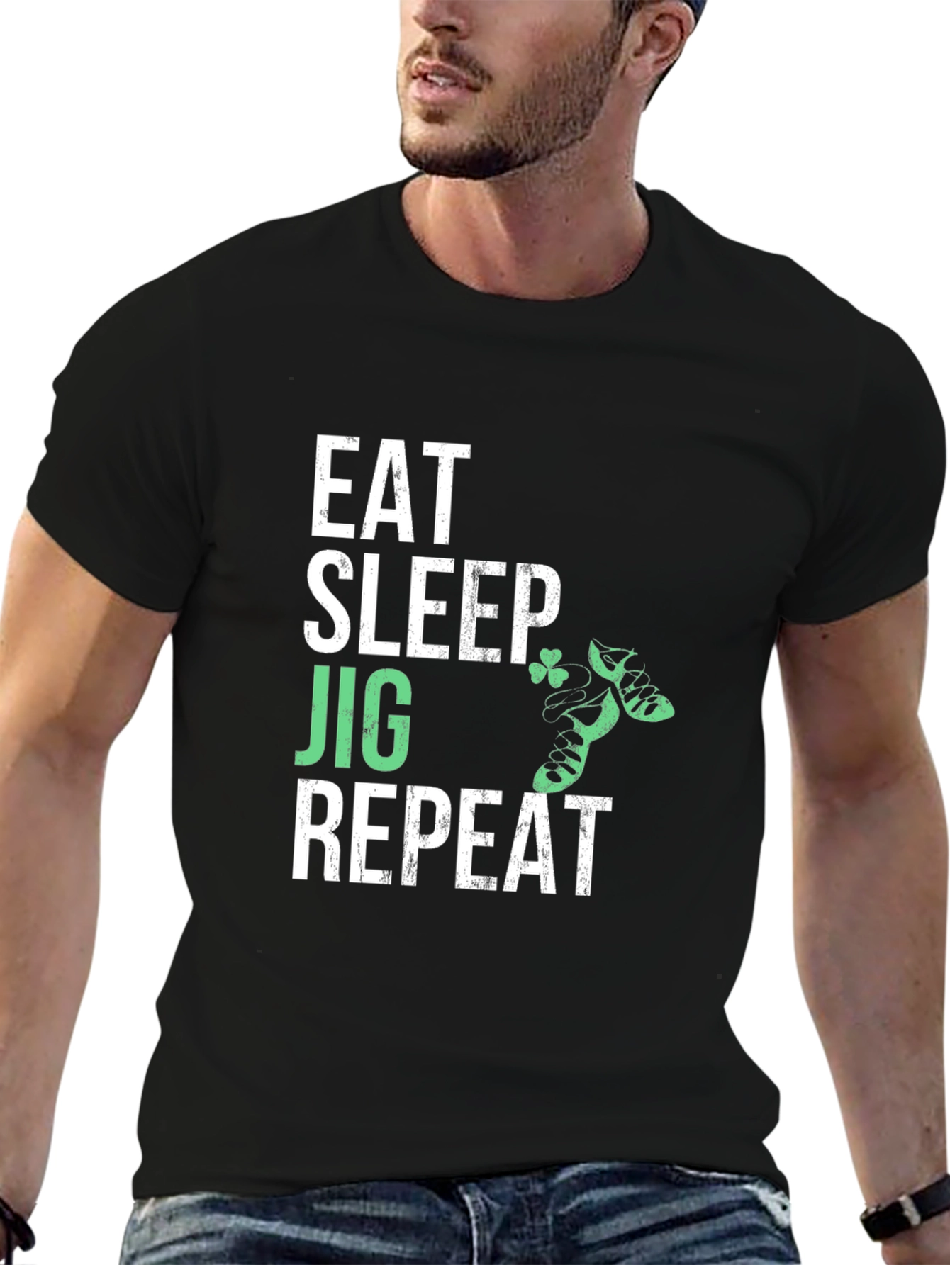Eat Sleep Jig Repeat Irish Dance T-Shirt