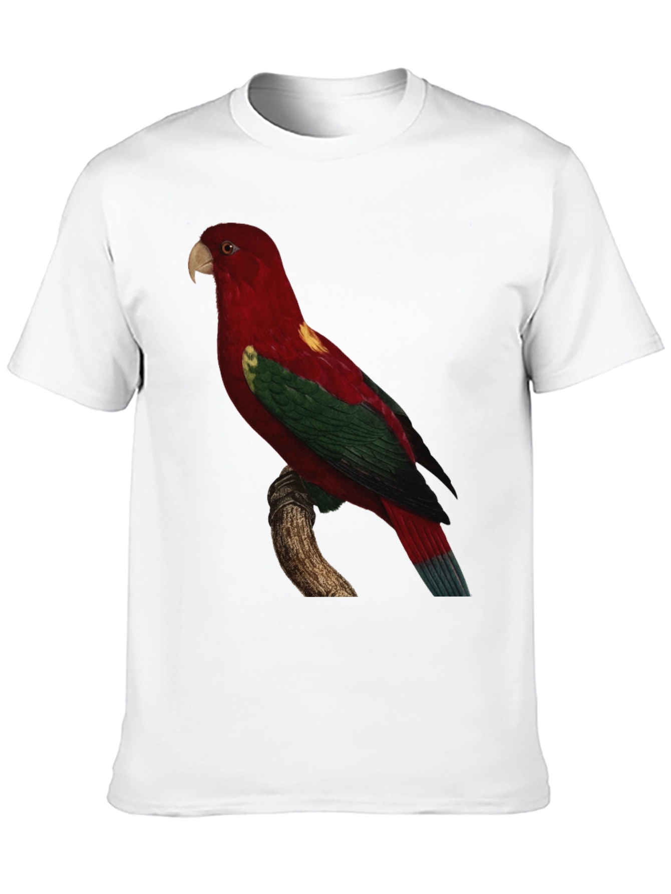 Parrot Print Crewneck T-Shirt