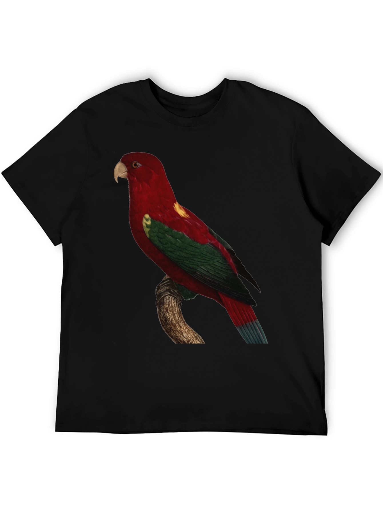 Parrot Print Crewneck T-Shirt