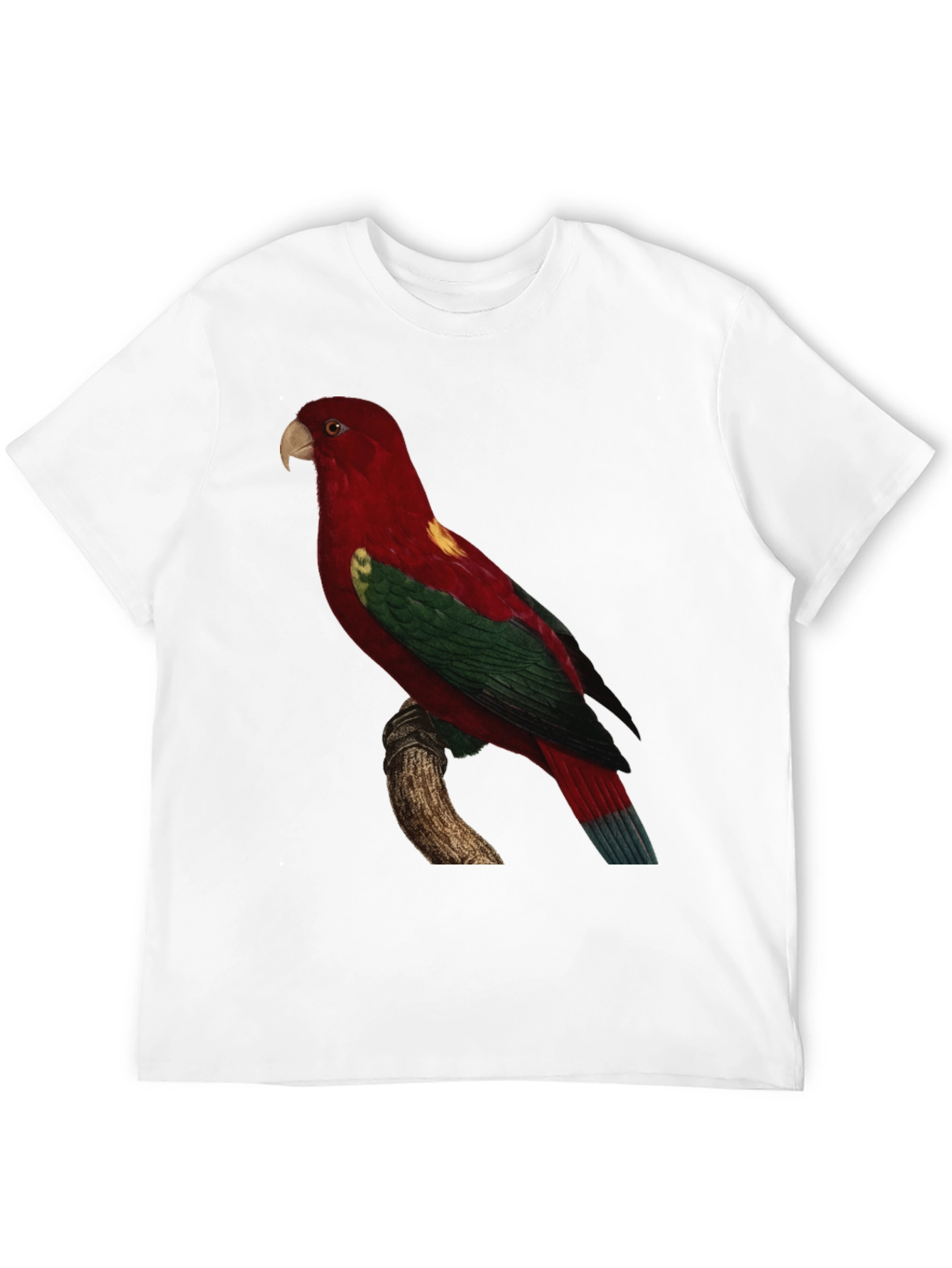 Parrot Print Crewneck T-Shirt