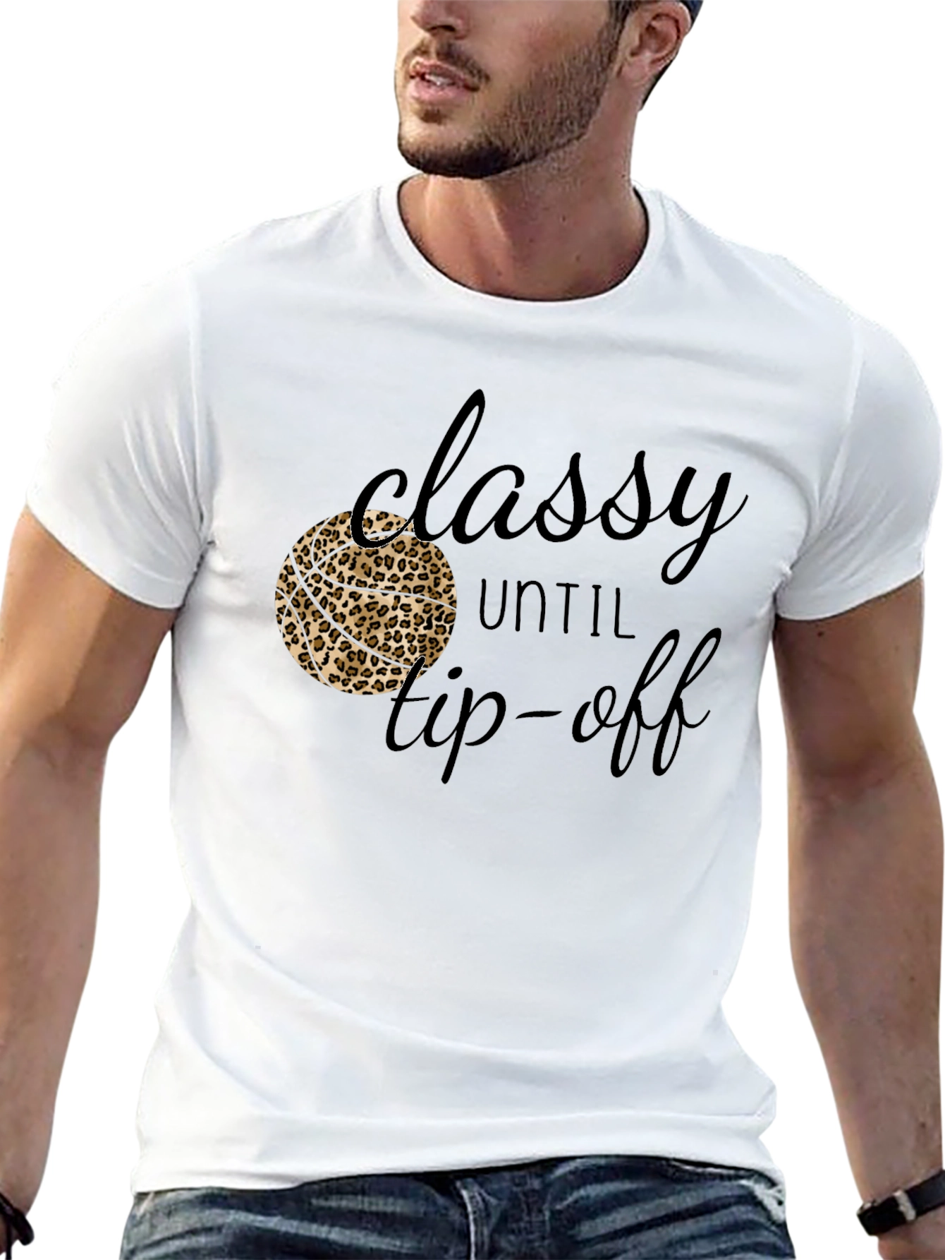 Classy Until Tip-Off Black Graphic Tee
