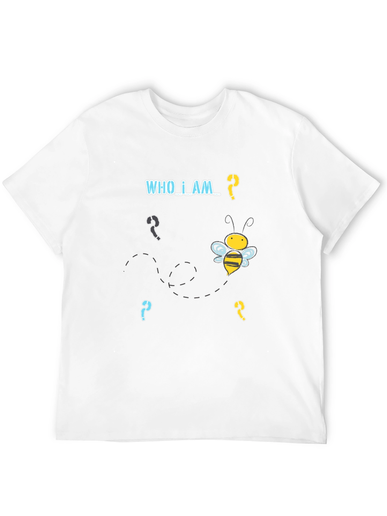 Who Am I Bee T-Shirt - Black Graphic Tee