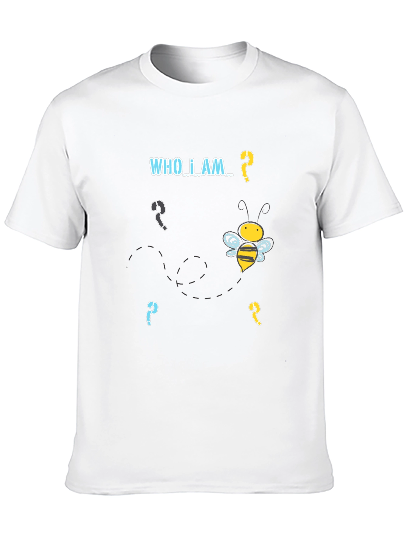 Who Am I Bee T-Shirt - Black Graphic Tee