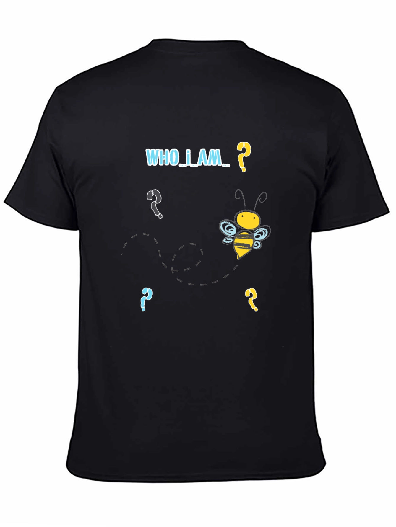 Who Am I Bee T-Shirt - Black Graphic Tee